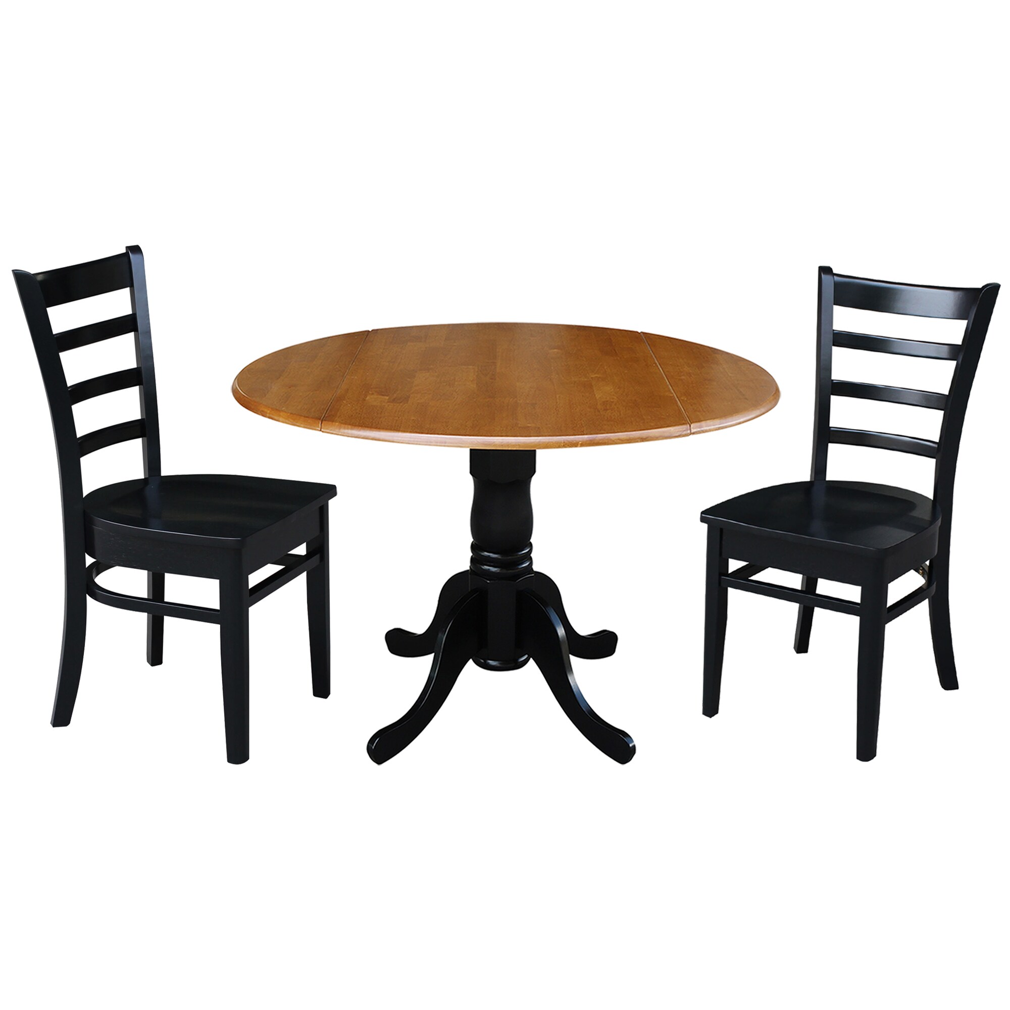 International Concepts K57-42DP-C46-617P Multiple Colors/Finishes Traditional Dining Room Set with Round Table (Seats 2)