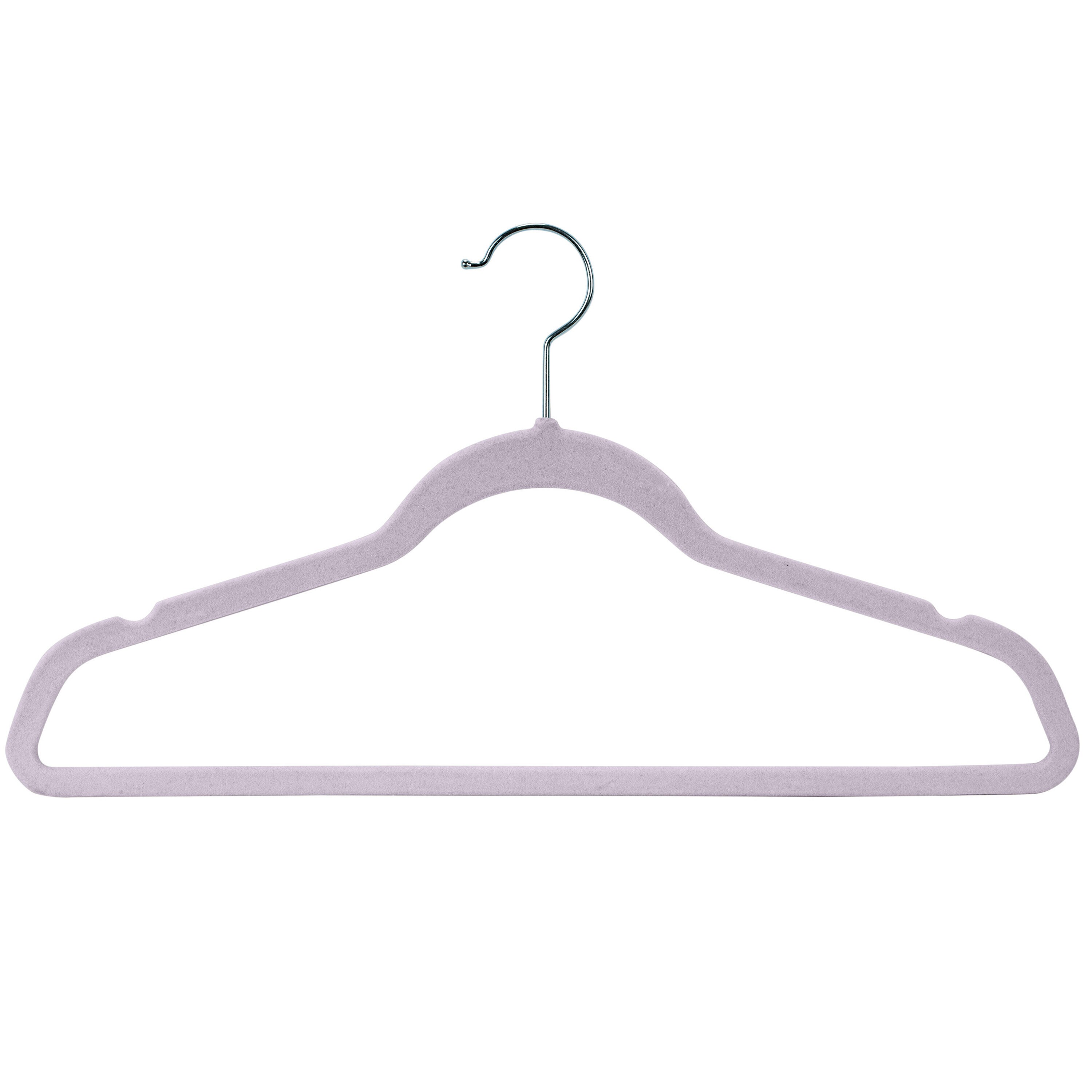 Laura Ashley 25-Pack Plastic Non-slip Grip Clothing Hanger