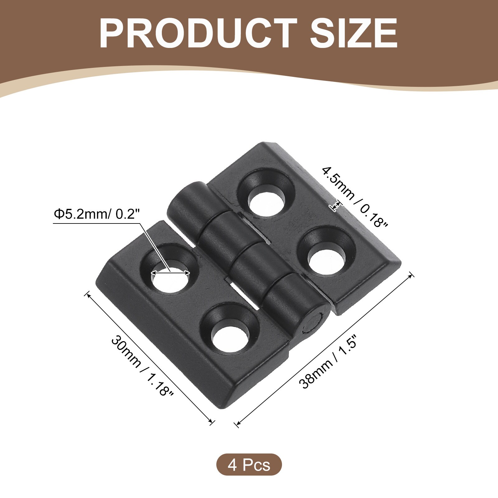 Unique Bargains S25093000UX8286 Cabinet-Hinges - View #2
