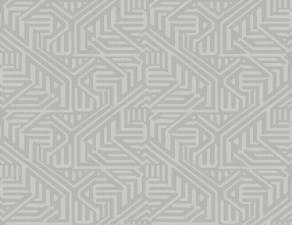 A-Street Prints 2949-60628 Imprint 60.8-Sq. Feet Grey Vinyl Textured Geometric 3D Unpasted Wallpaper