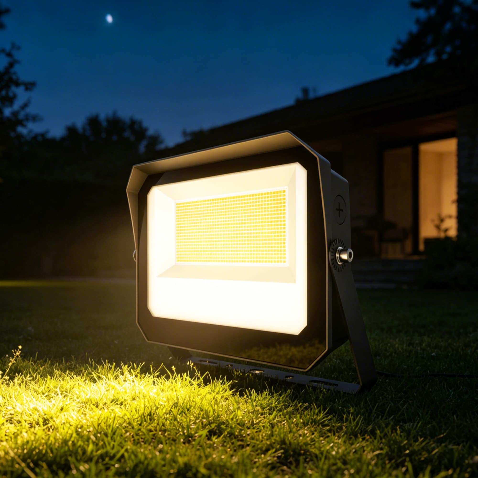 LNC - LED Outdoor Area Light Black Bronze Yoke Mount with Photocell 3CCT Selectable 3Wattage Sel...