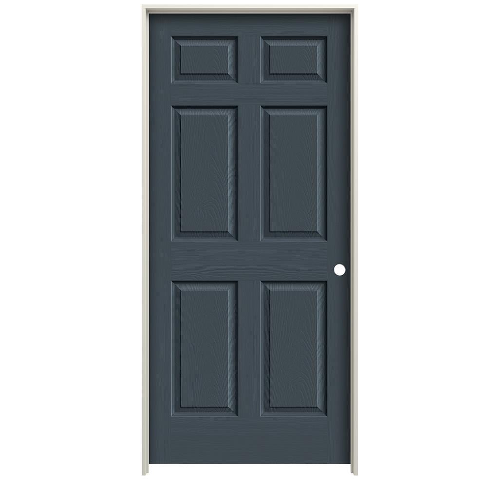 Reliabilt Colonist Textured 32 In X 80 In Slate 6 Panel Hollow Core Prefinished Molded Composite 8590