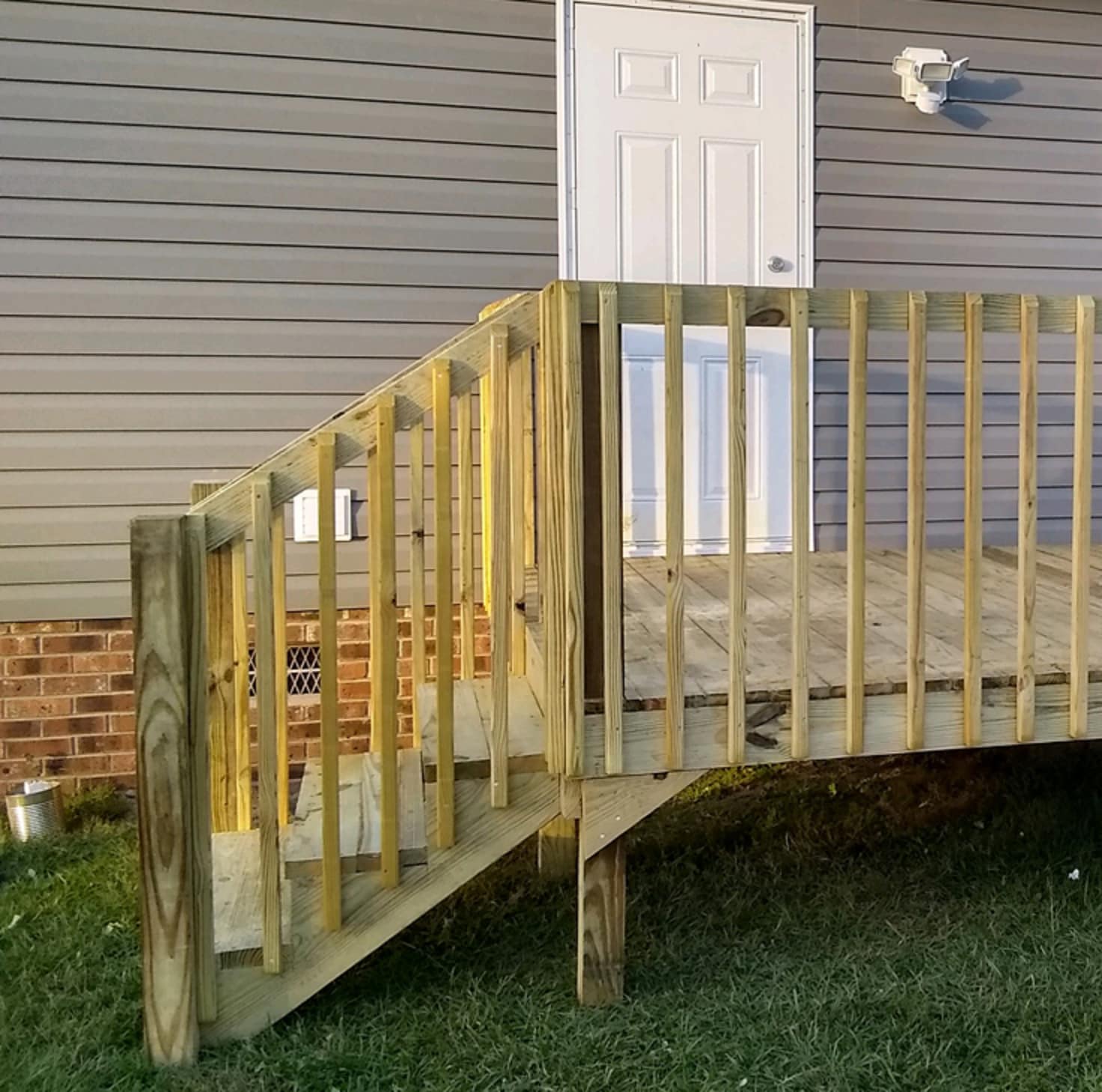 Severe Weather 6-Steps Pressure Treated Pine Wood Outdoor Stair Stringer in  the Outdoor Stair Stringers department at