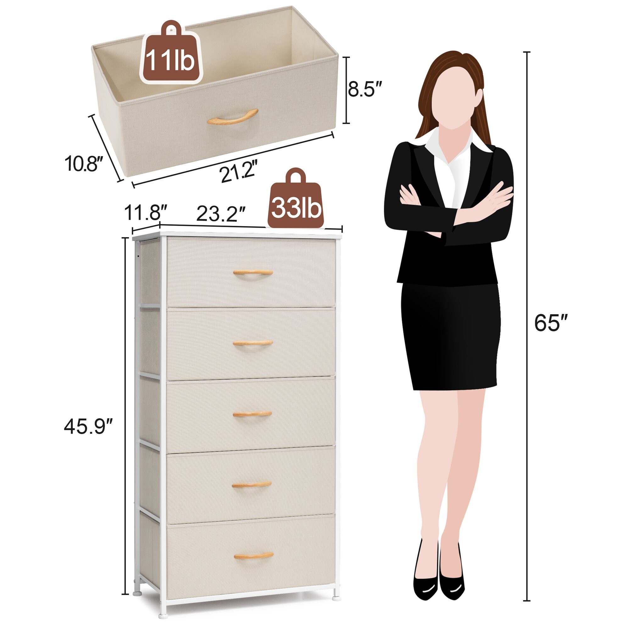 CloudFly CL-HD017BEI dressers - View #6
