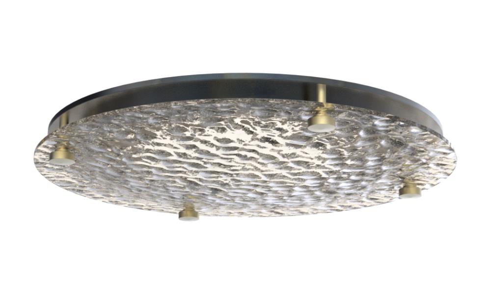 Craftmade XV1511-FSSB-LED 1-Light 11.82-in Fired Steel/Satin Brass LED Flush Mount Light