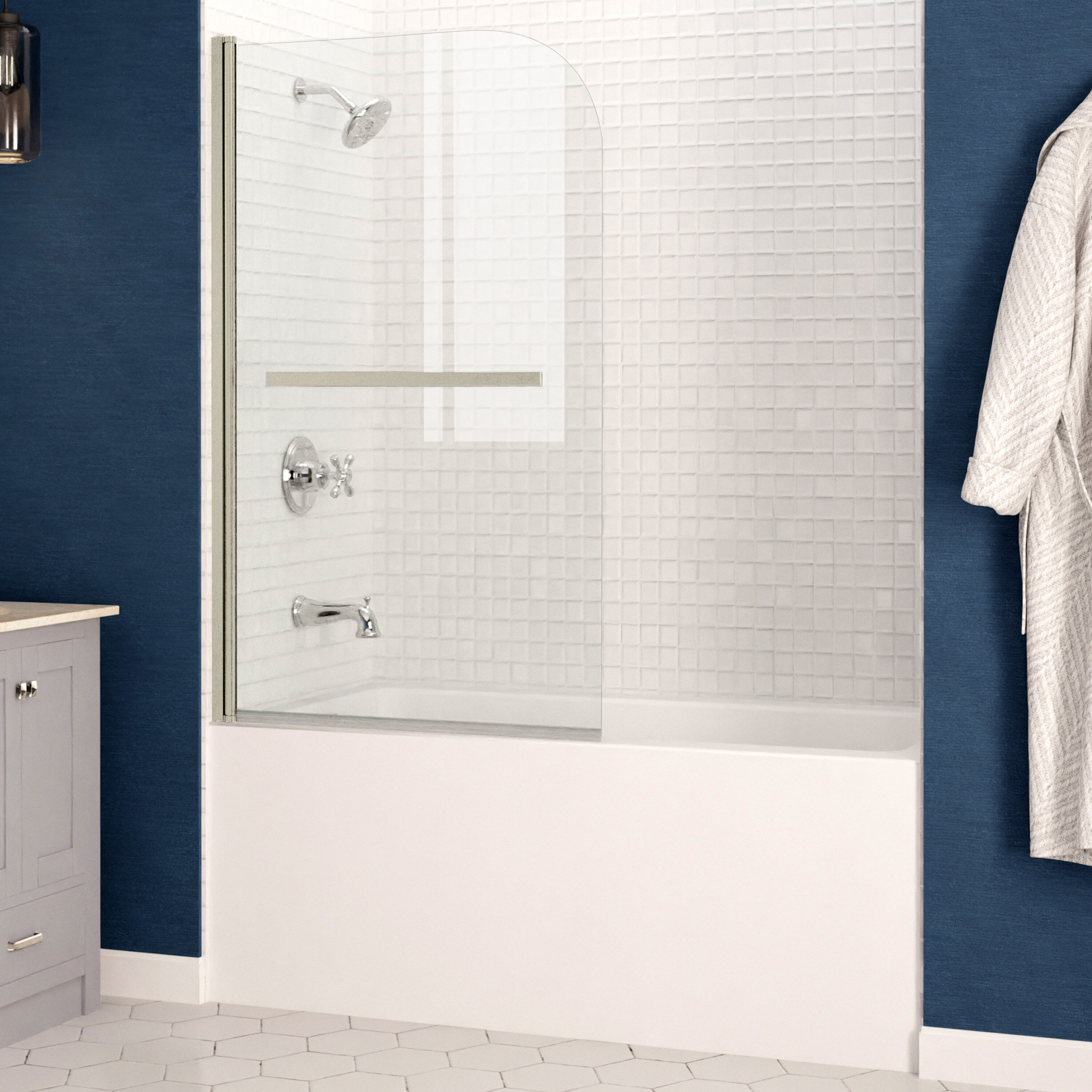 Bathtub & Shower Combination Total Number of Pieces 1