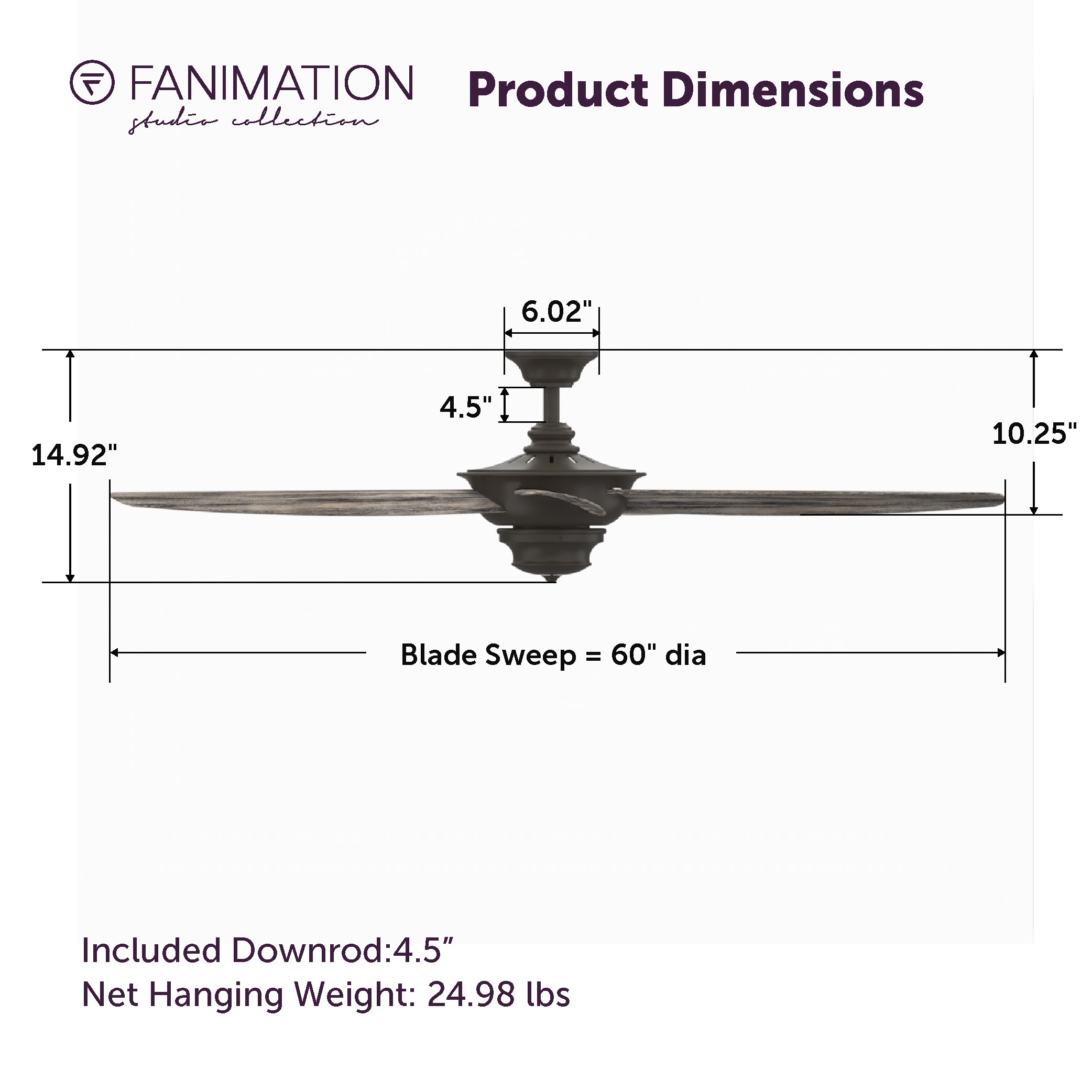 Fanimation Studio Collection LP8300LGR Ceiling-Fans - View #11