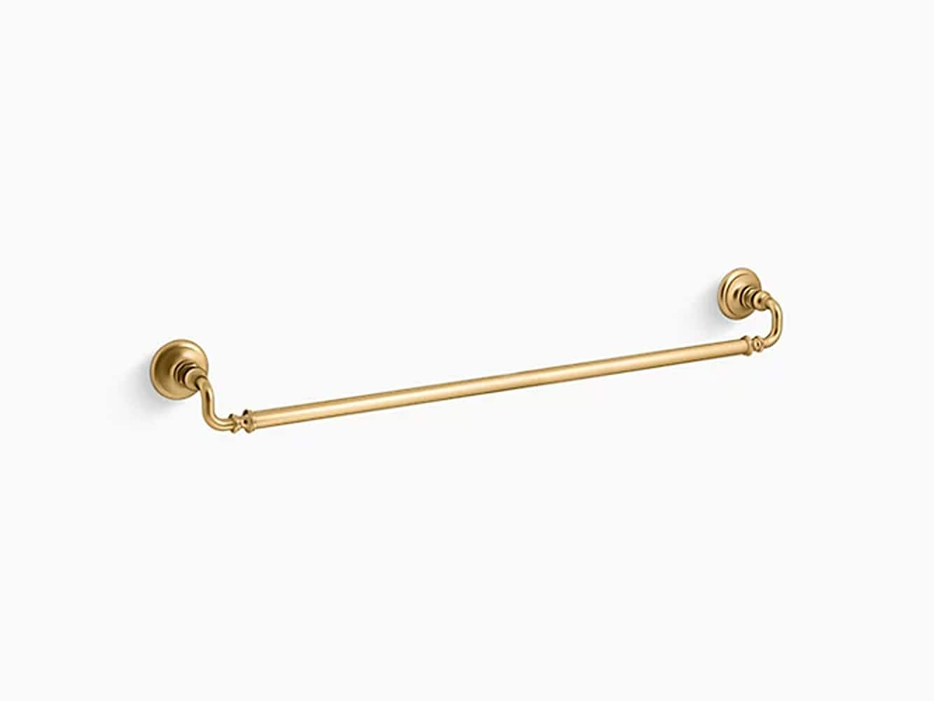 KOHLER K-72569-2MB Artifacts 33-in Vibrant Brushed Moderne Brass Wall mount Single Towel Bar