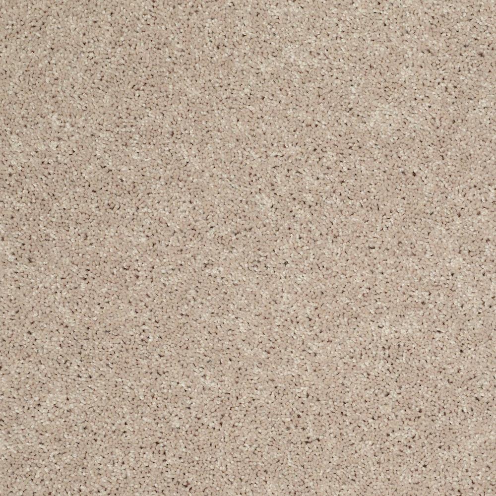 Shaw Sample Wide Width Hubbard 12 Ft Flax Seed Textured Carpet At