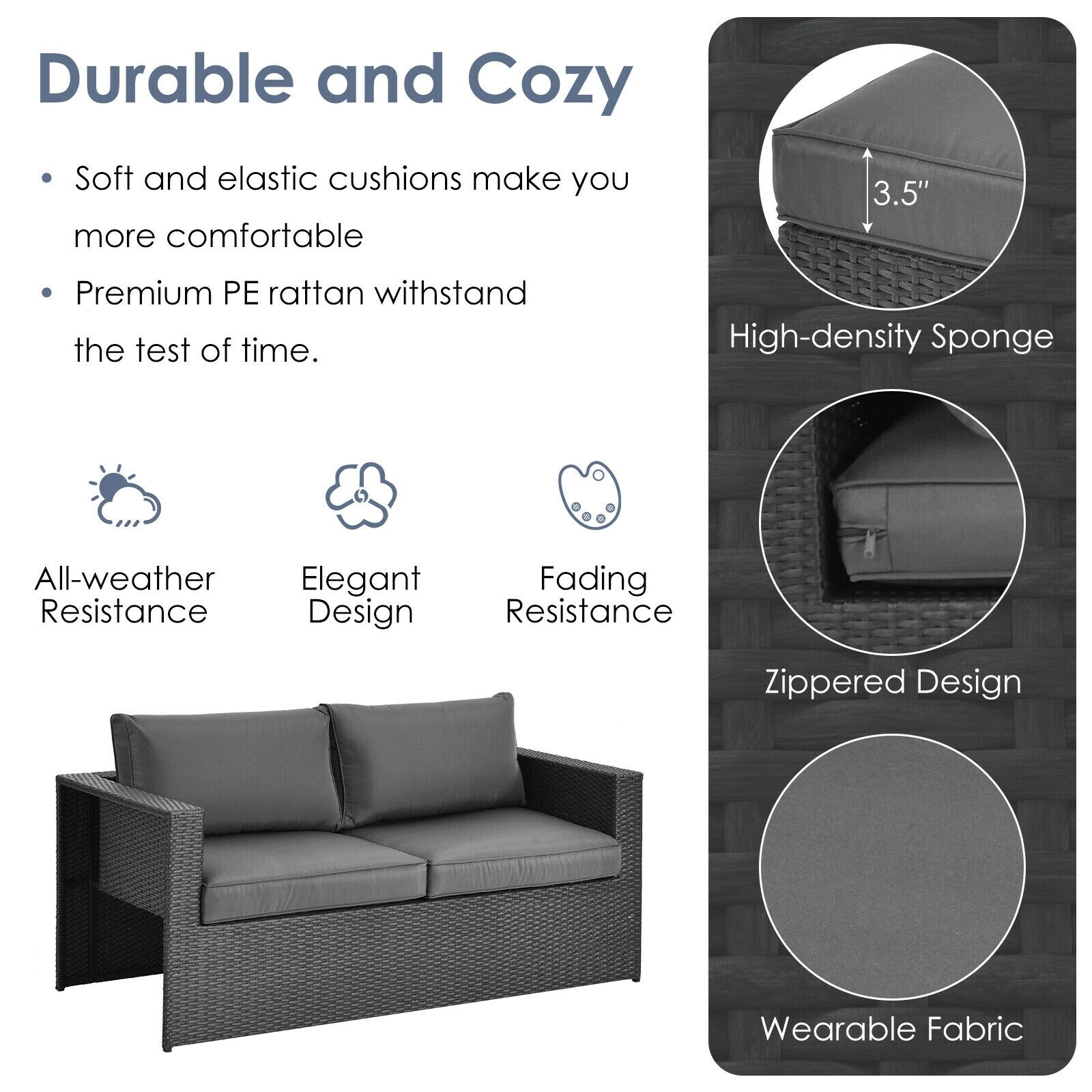 Forclover CTR-S00023 Patio-Conversation-Sets - View #8