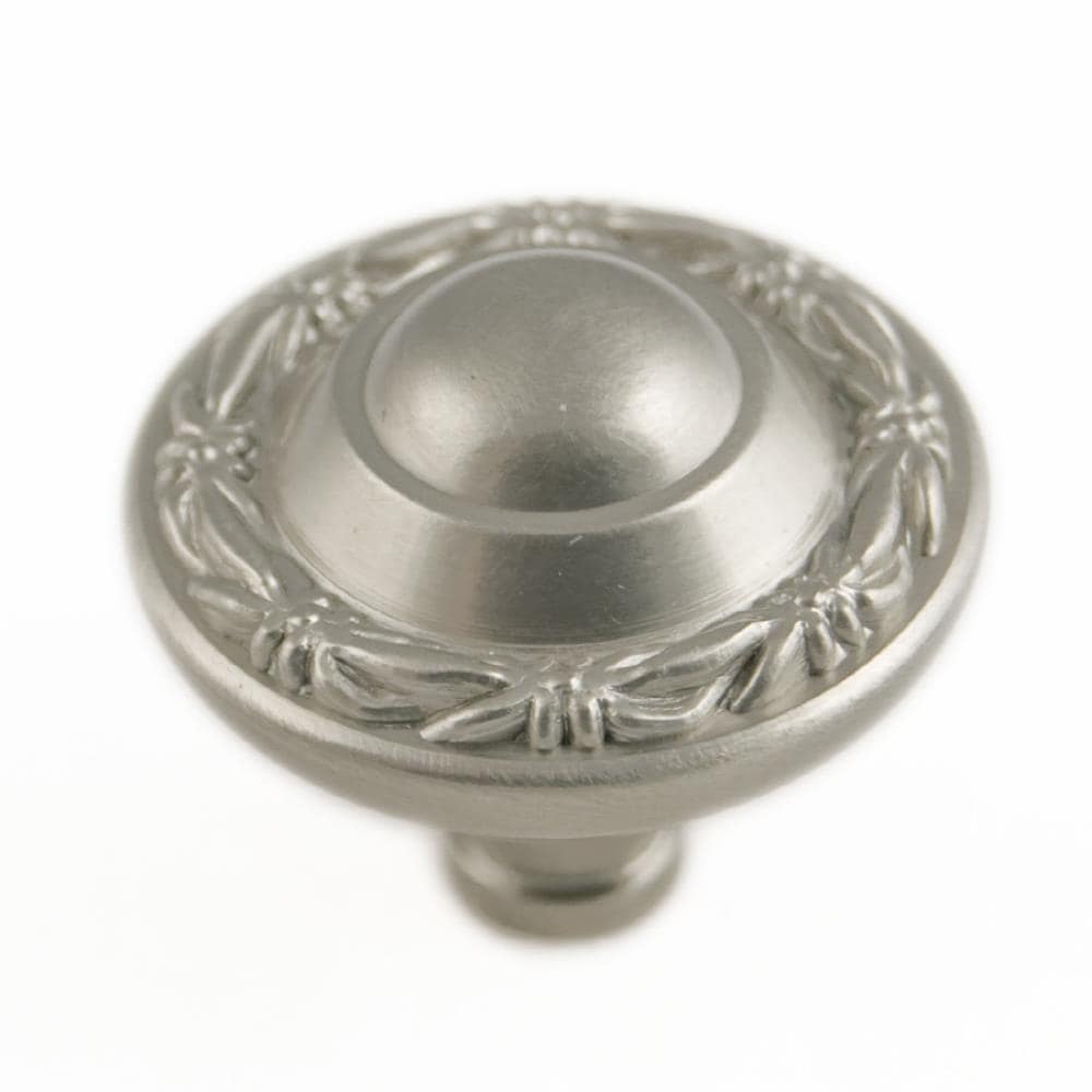 RK International CK 761-P Satin nickel Round Traditional Cabinet Knob