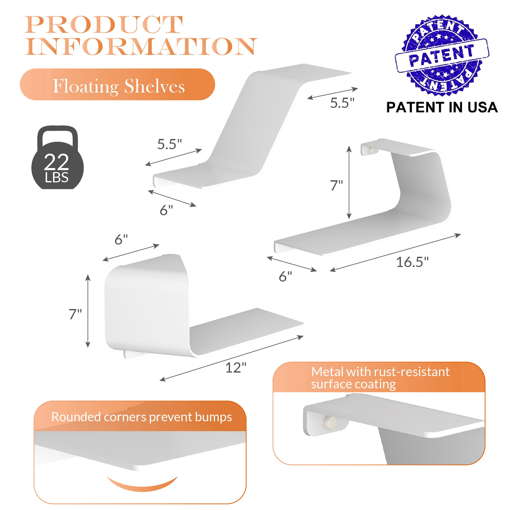 Sttoraboks FS-M001-WHITE-LS Wall-Mounted-Shelving - View #8