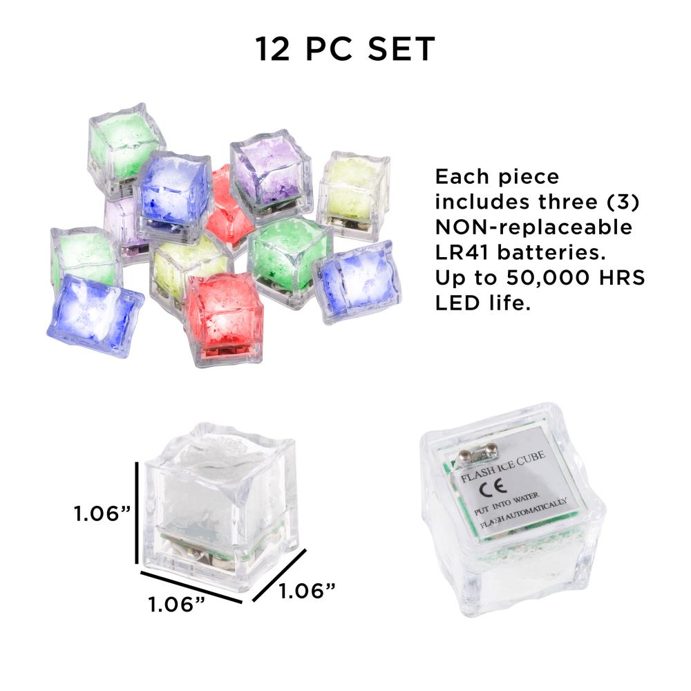 288 Pieces Led Litecubes Brand Ice Cubes - Multicolor Golf Balls