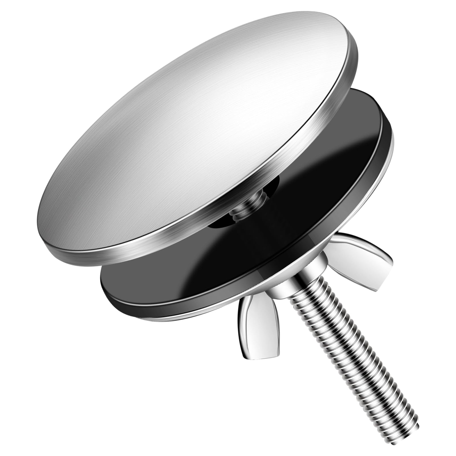 Afoxsos  2 Inch Kitchen Sink Hole Cover Faucet Sink Hole Cap Stainless Steel Stopper Plug Plate Metal Blank for Bathroom Soap Dispenser Wash