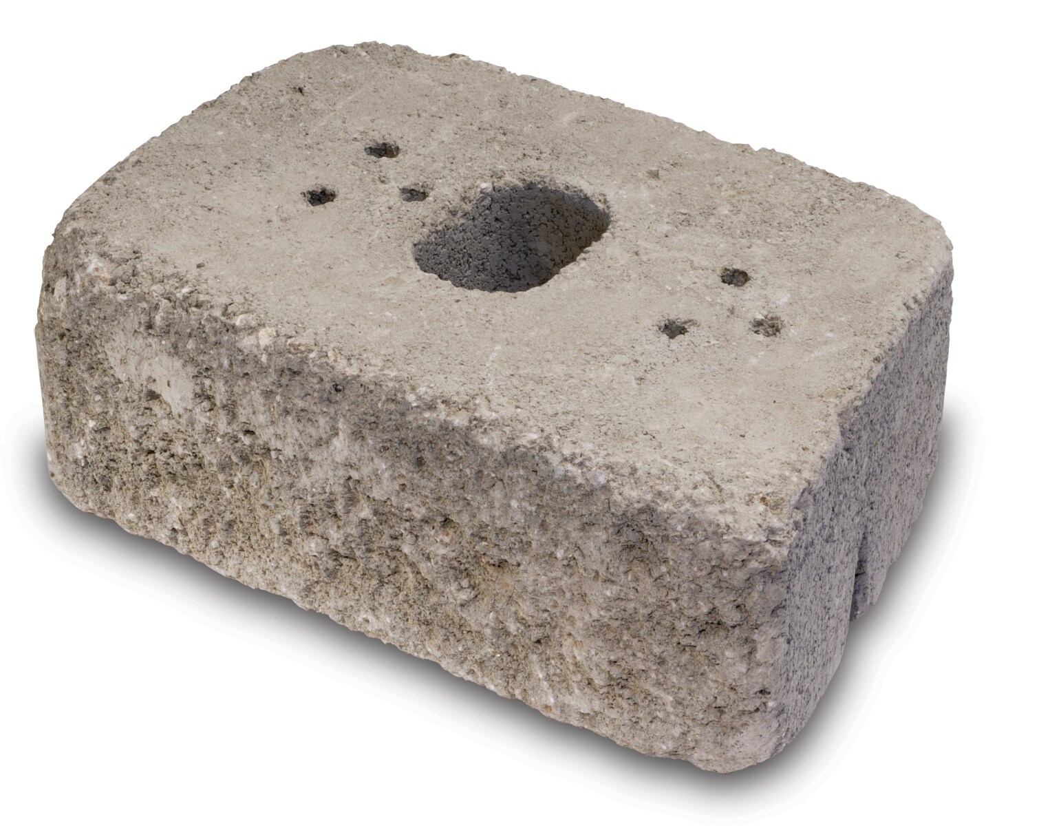  201201 6-in H x 16-in L x 10-in D Brown/Tan Concrete Retaining Wall Block