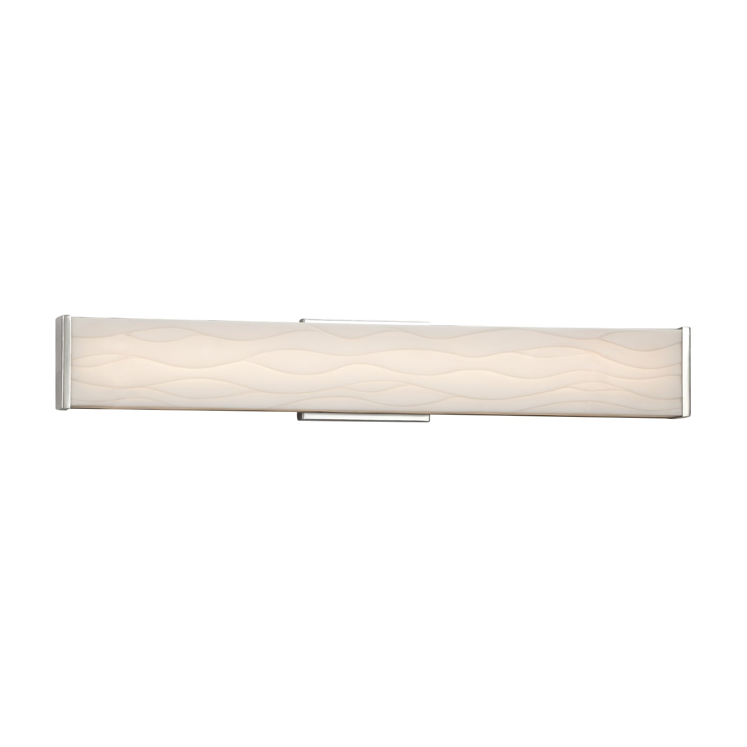 Justice Design Group PNA-8605-WAVE-CROM Porcelina 28.5-in 1-Light Polished Chrome LED Transitional Vanity Light