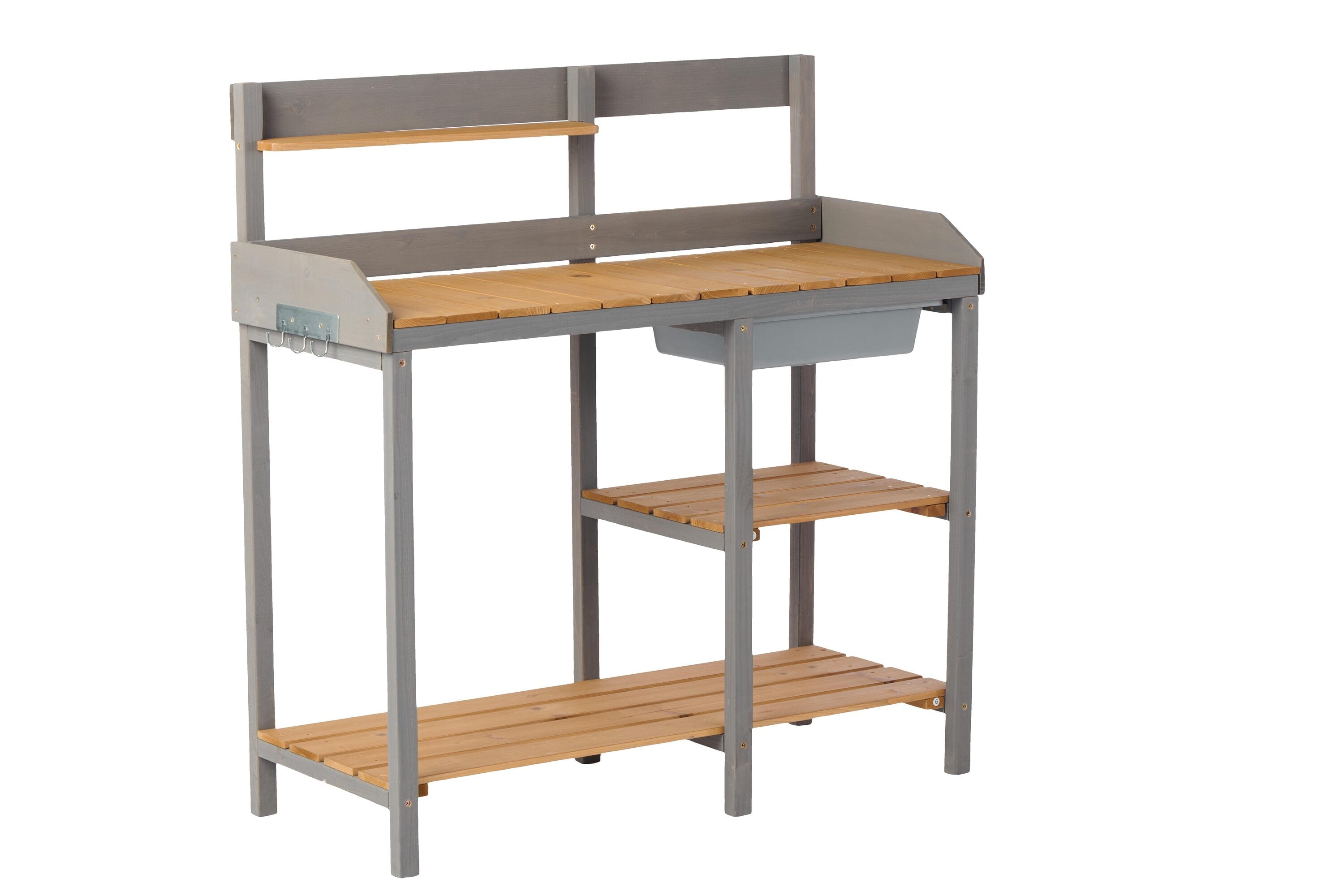 CESICIA GIGA-LS-F33 Patio Tables Rectangle Outdoor Bar height Table 17.2-in W x 41.2-in L