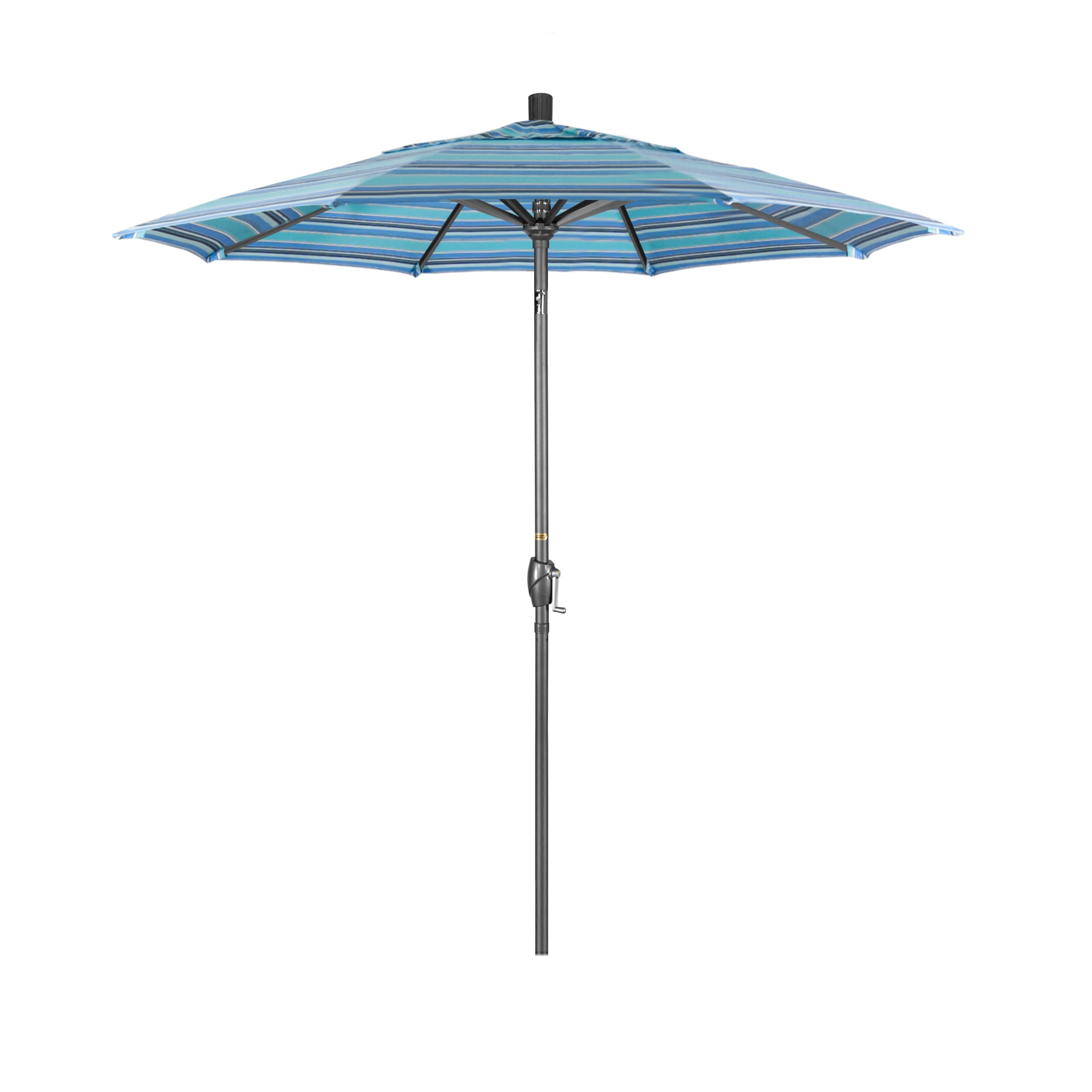 Dolce Oasis Stripe Sunbrella® 7.5 ft. Aluminum Patio Umbrella