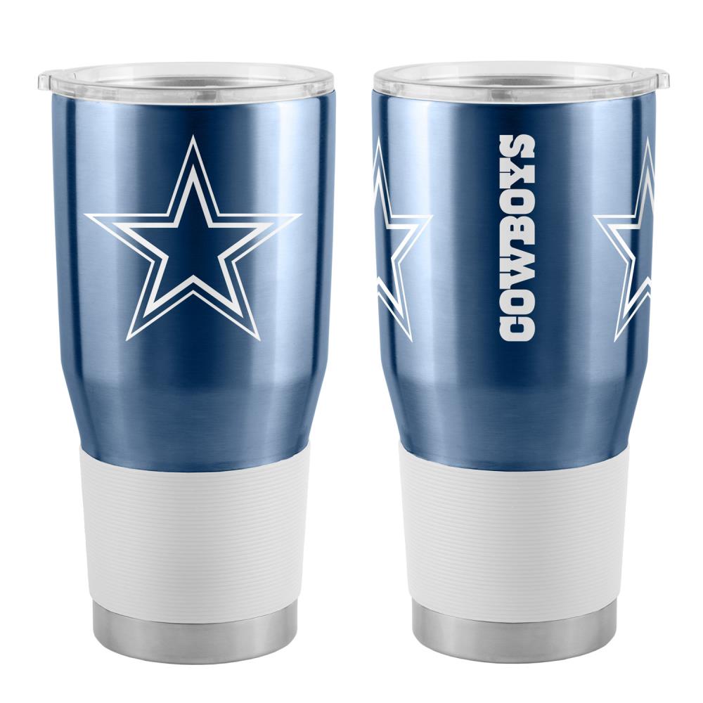 Logo Brands Dallas Cowboys 30-fl oz Stainless Steel Blue Cup Set