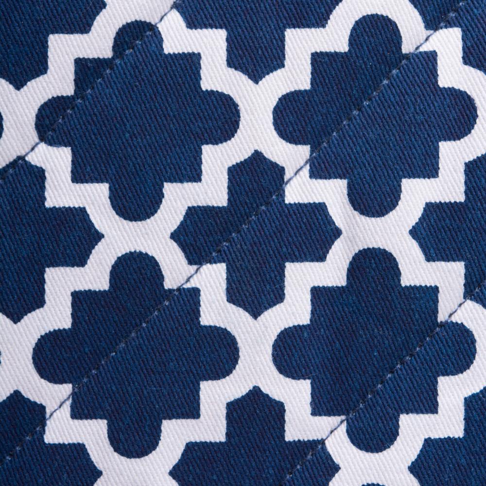 Design Imports CAMZ38485 Nautical Blue Lattice Oven Mitt - Set of