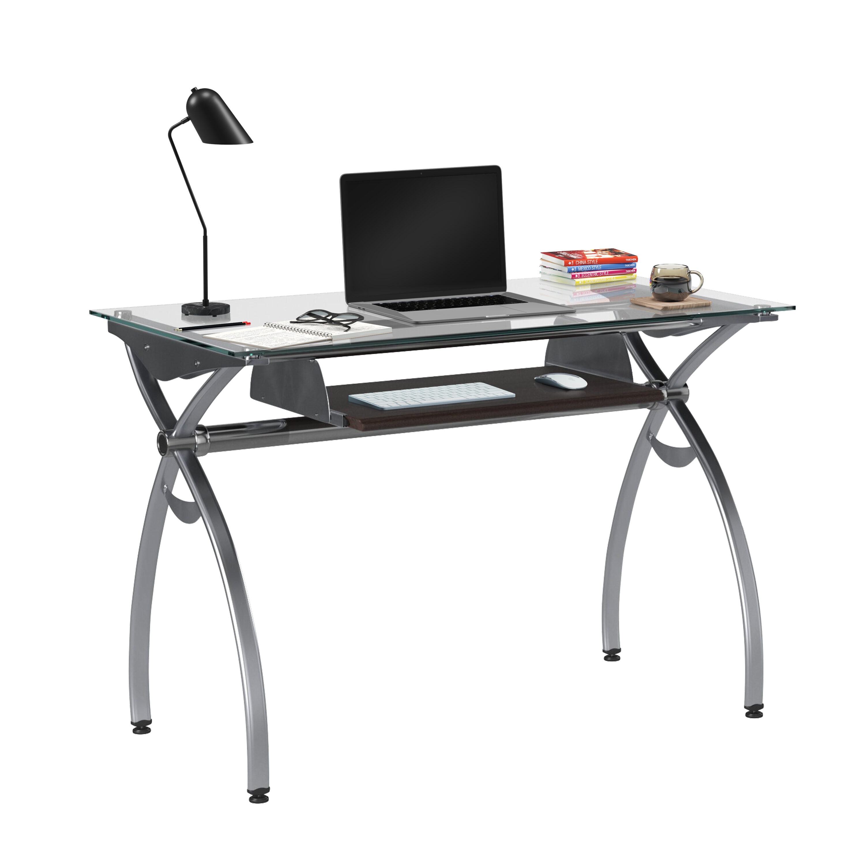 Maocao Hoom BH49727 22.5-Inches Silver Modern/Contemporary Computer desk