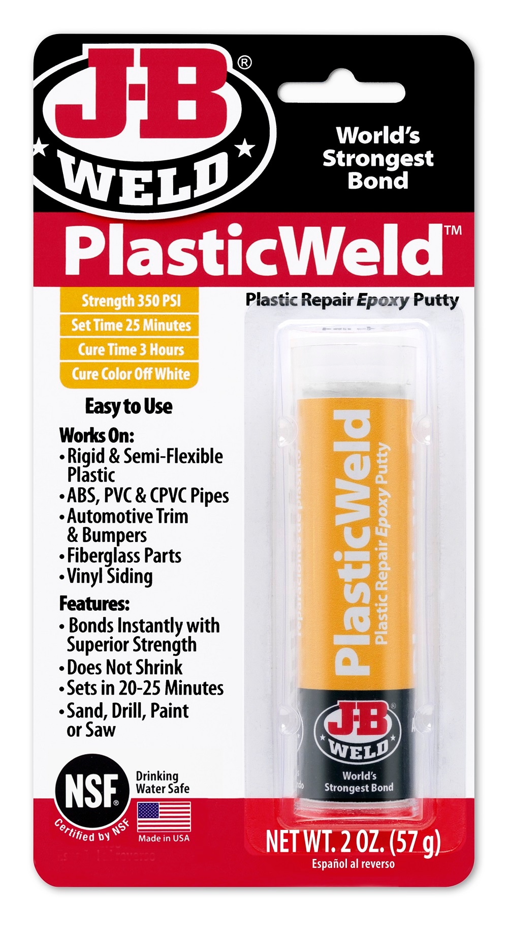 J-B Weld PlasticWeld Epoxy Putty