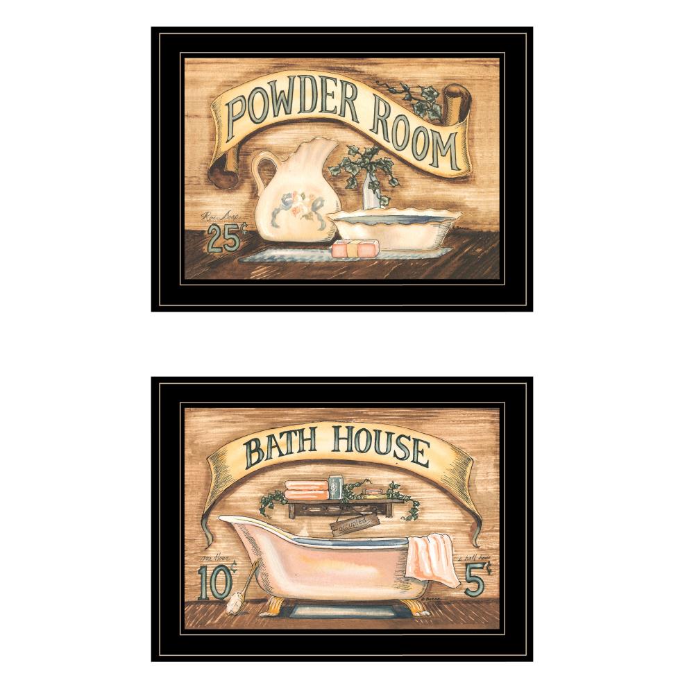 Trendy Decor 4U VBB690-704G Black Wood Framed 15-in H x 19-in W Vintage/Retro Paper Print