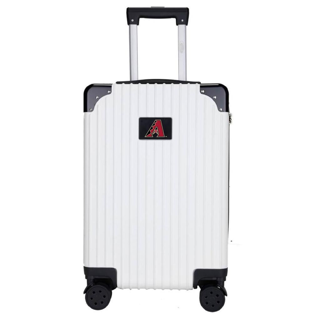 Mojo Licensing MLAZL210_WHITE MLB Arizona Diamondbacks 23.75 x 15.5 x 9.75 White Polycarbonate Hardshell Carry-on Bag (1-Bag)