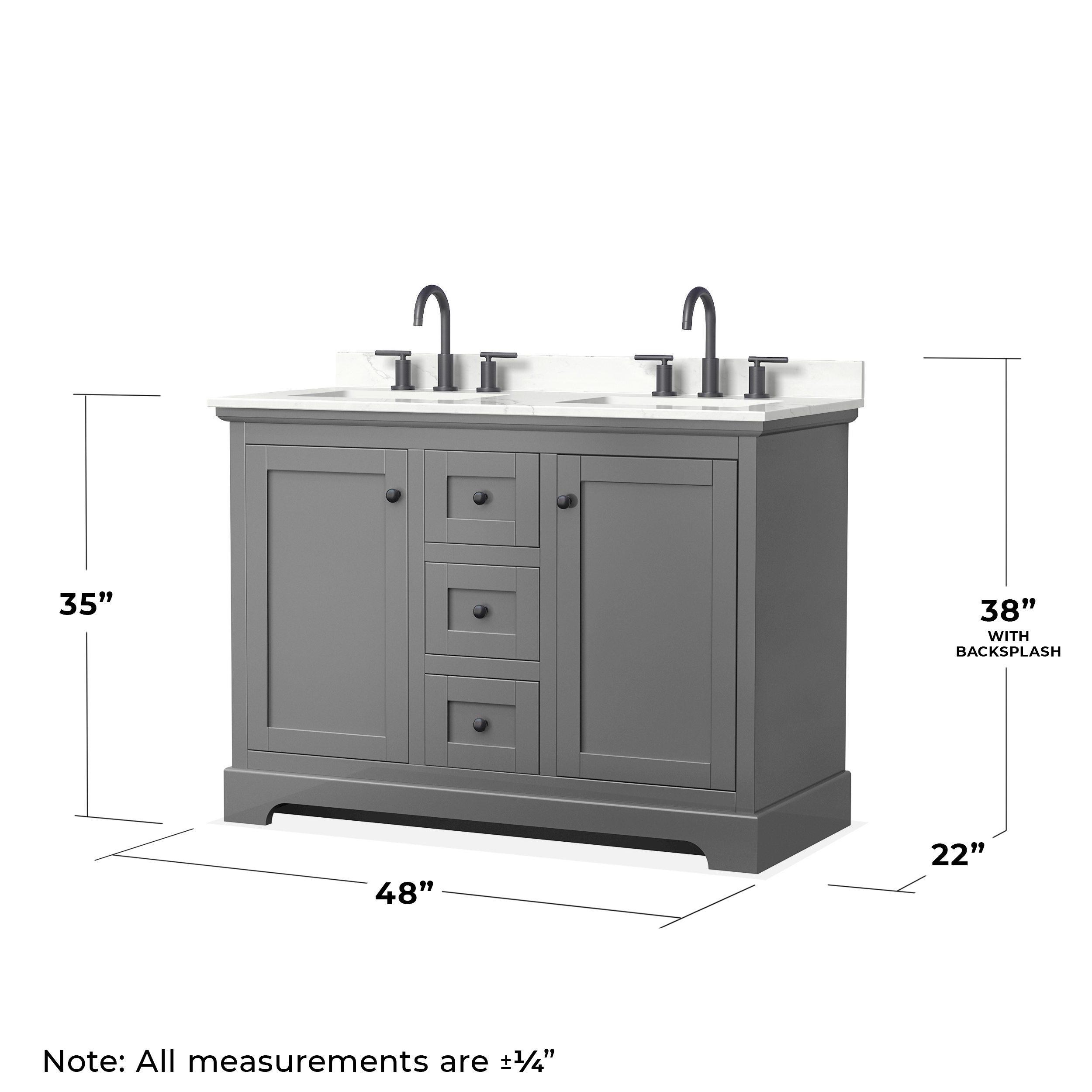 Wyndham Collection WCV232348DGBGTUS3MXX Bath-Vanity-Combo - View #5
