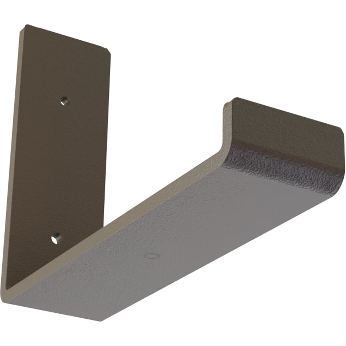 Ekena Millwork BKTM02X08X06HSHBR Steel Hanging Shelf 8-in x 2-in x 6-in Brown Steel Mounting bracket