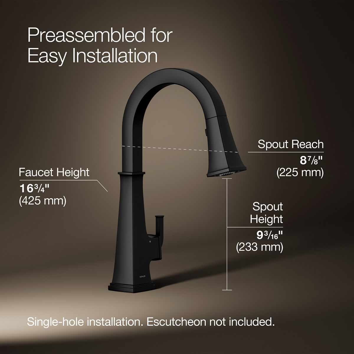 KOHLER K-23832-BL Kitchen-Faucets - View #3