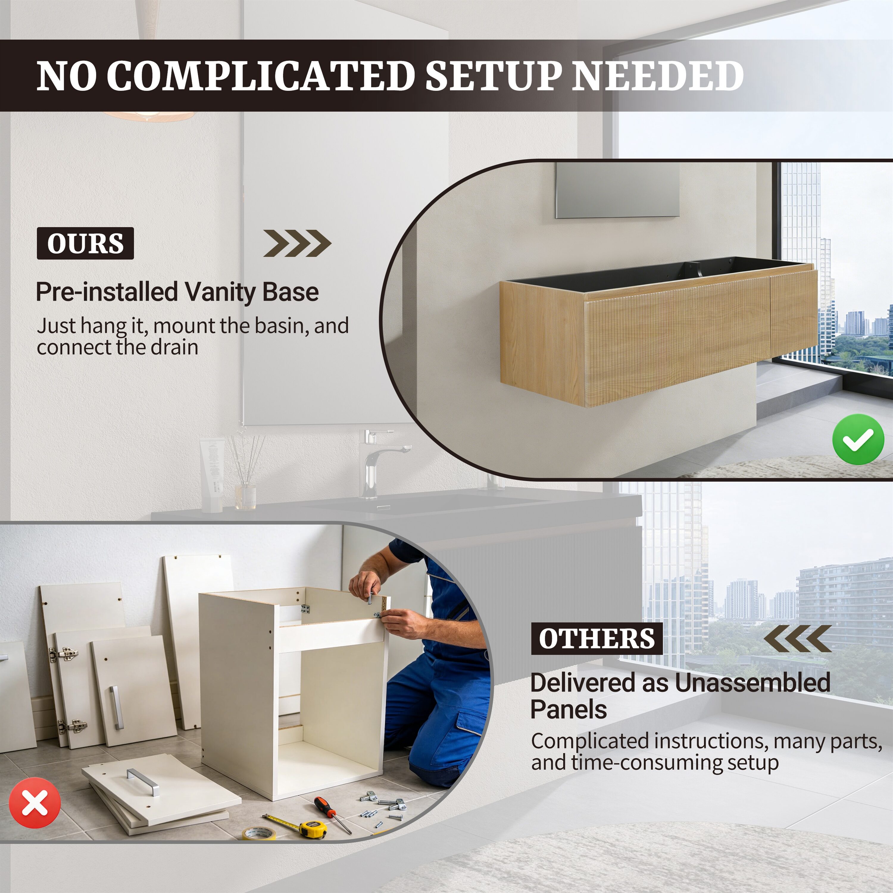 Poinic YUR-V16-48OAK Bath-Vanity-Combo - View #7
