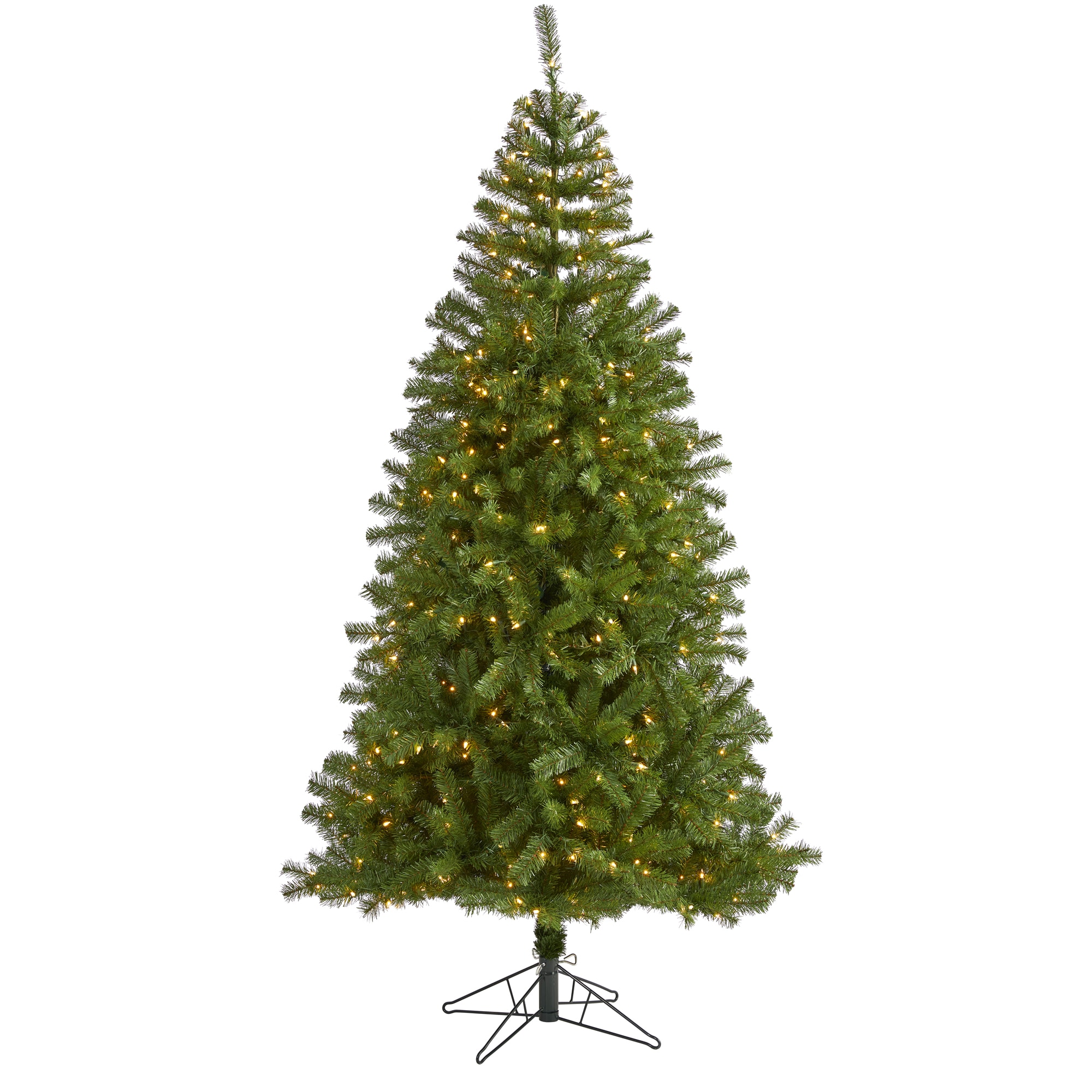 Nearly Natural T1482 7-Feet Pine Pre-lit Artificial Christmas Tree with White LED Lights