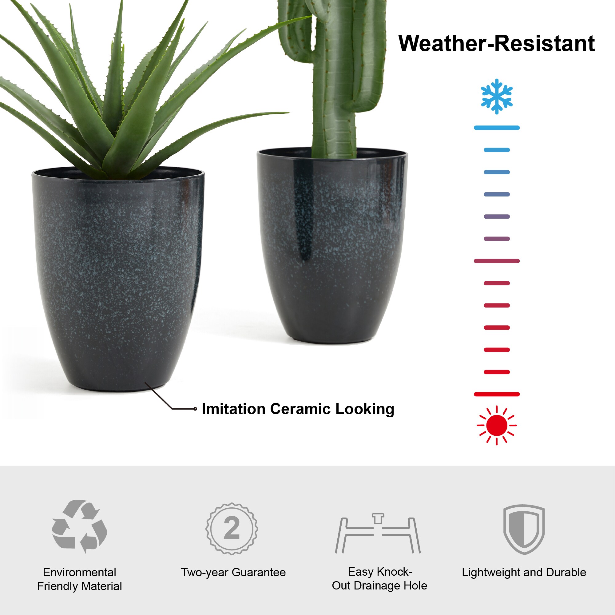 Glitzhome JT2007200011 Planter-Window-Box - View #3