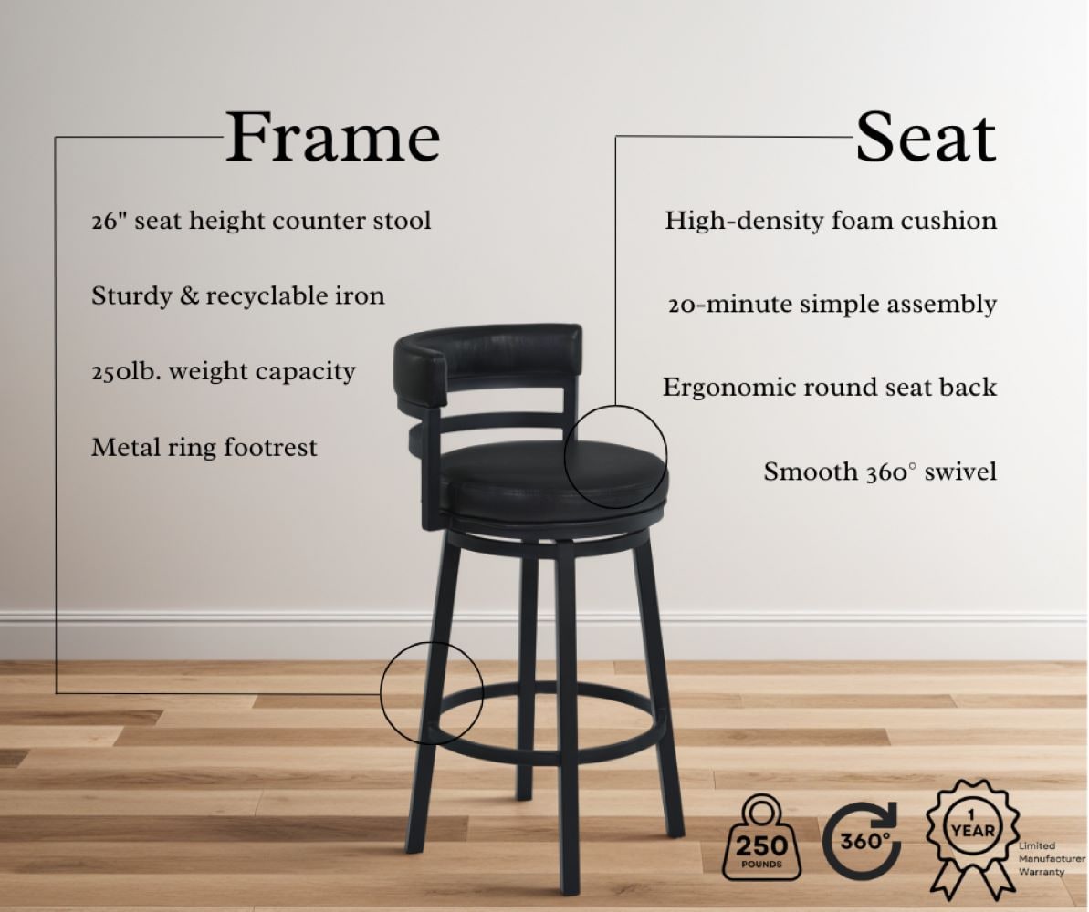 Armen Living 721535746903 stools - View #3