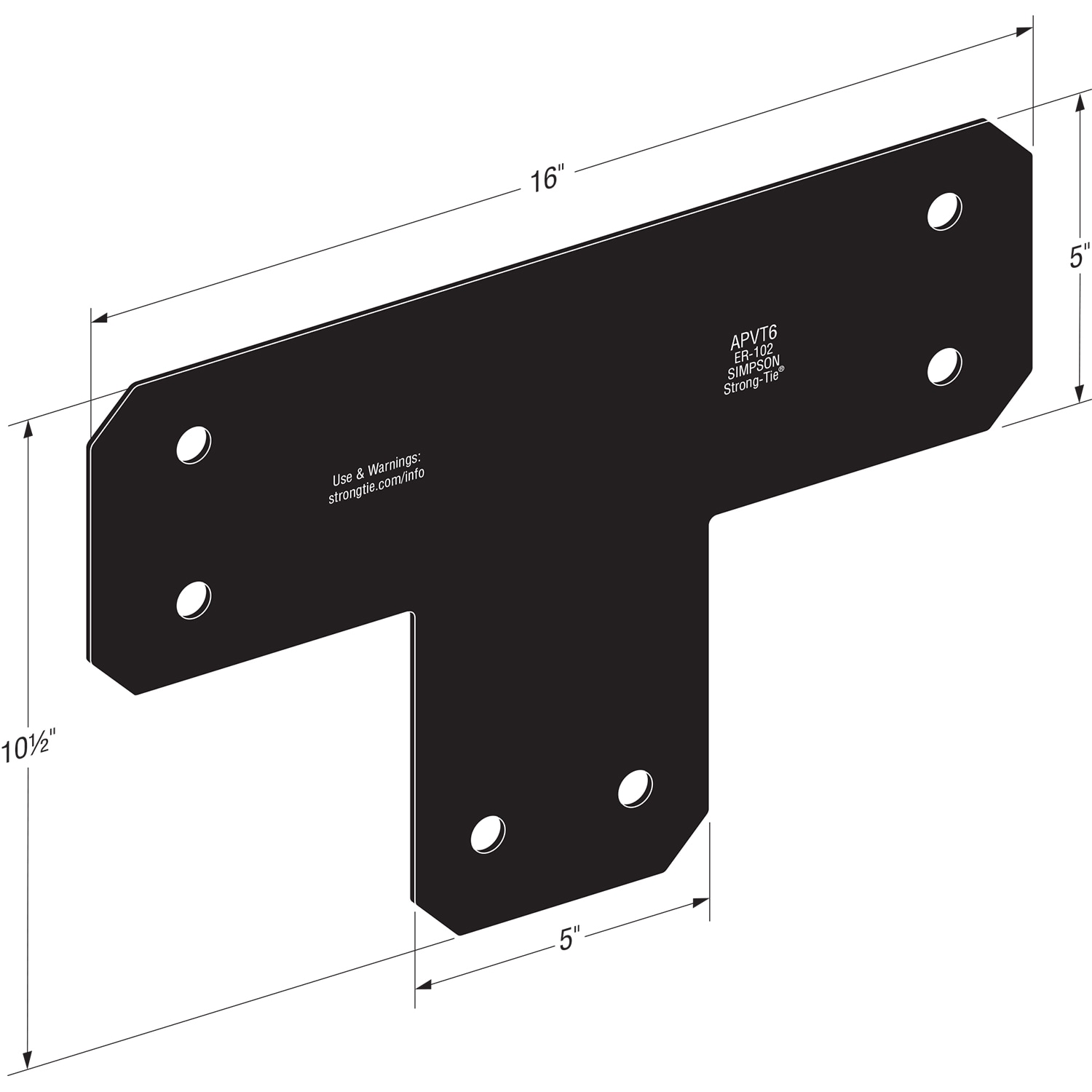 Simpson Strong-Tie APVT6 Trusses-And-Rafter-Ties - View #4