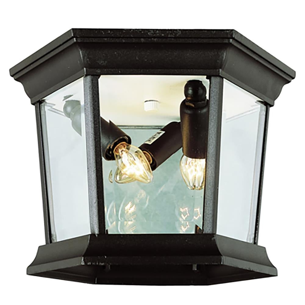 Lucid Lighting 4904 BK 3 -Light 9.25-in Black Indoor/Outdoor