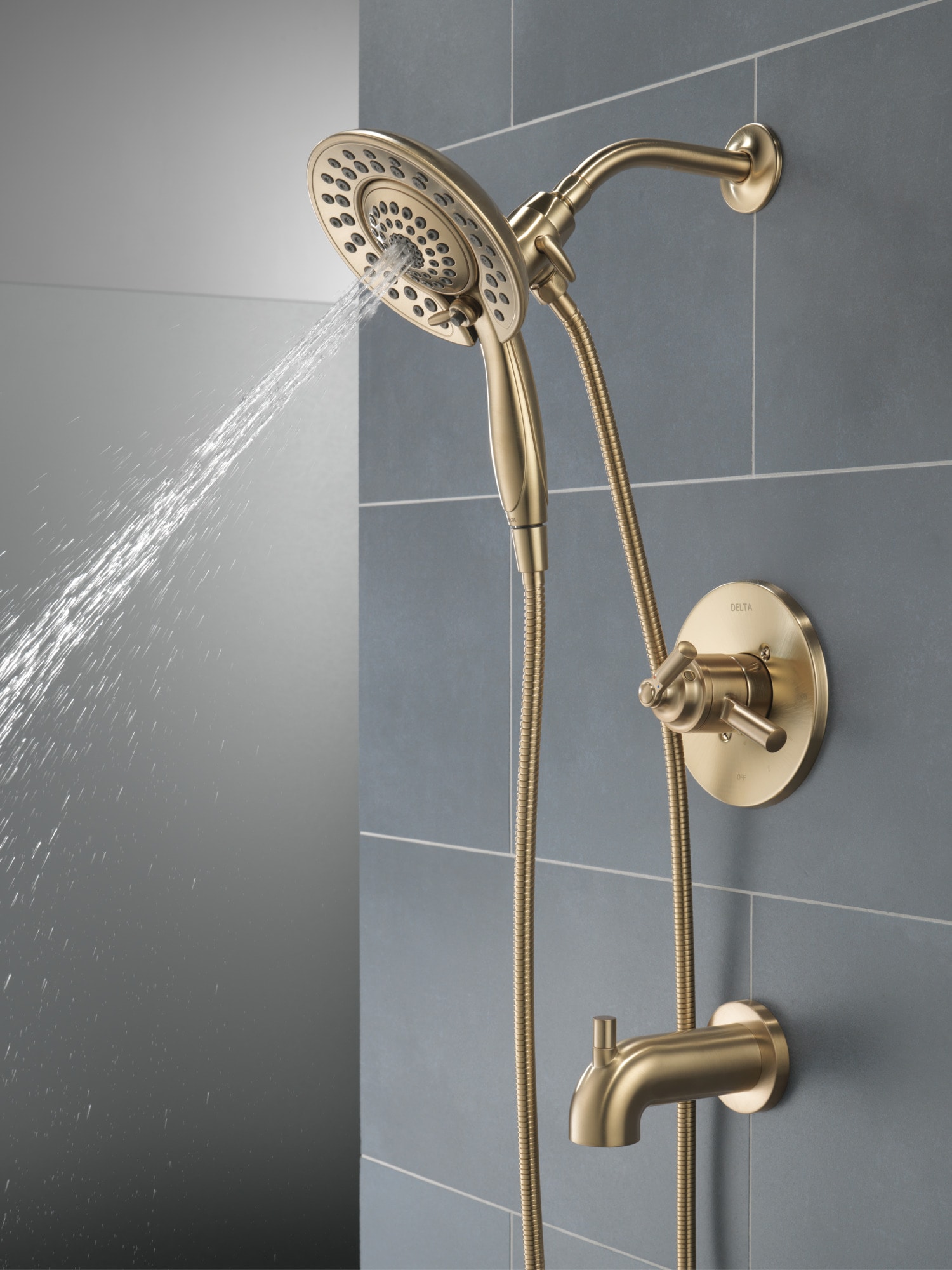 Delta Saylor Monitor 14 Series Tub And Shower Trim - Champagne