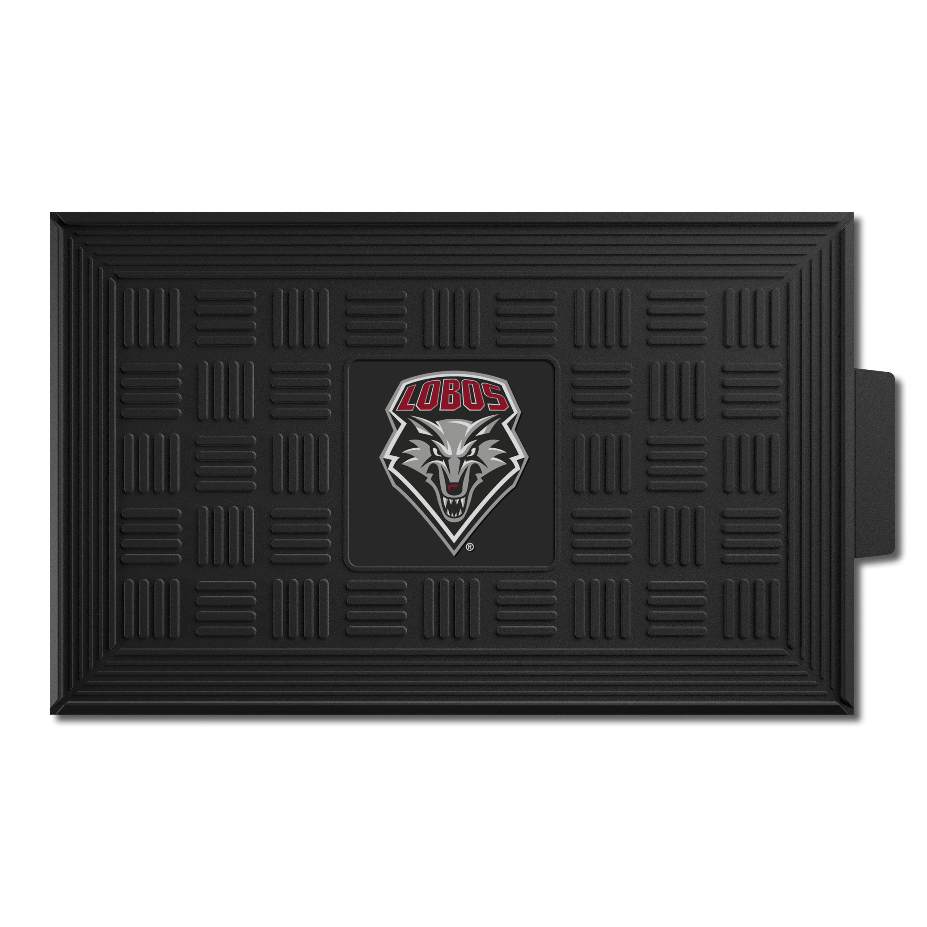 FANMATS 11374 New Mexico Lobos 2-ft x 3-ft Black Vinyl Rectangular Indoor or outdoor Decorative Sports Door mat