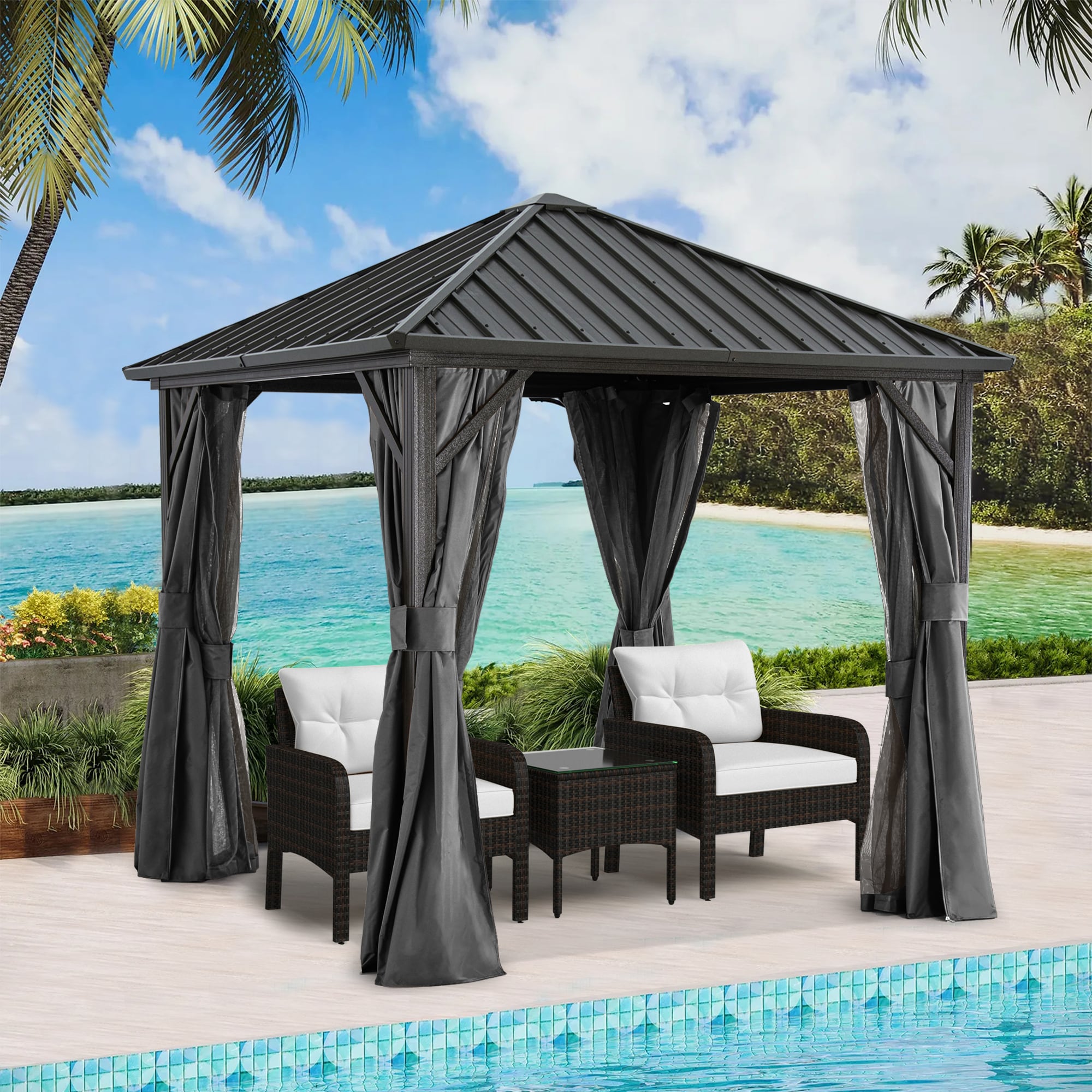 ABCCANOPY 9USLS6923A22TA55GYFH Wood-Resin-Gazebos - View #5