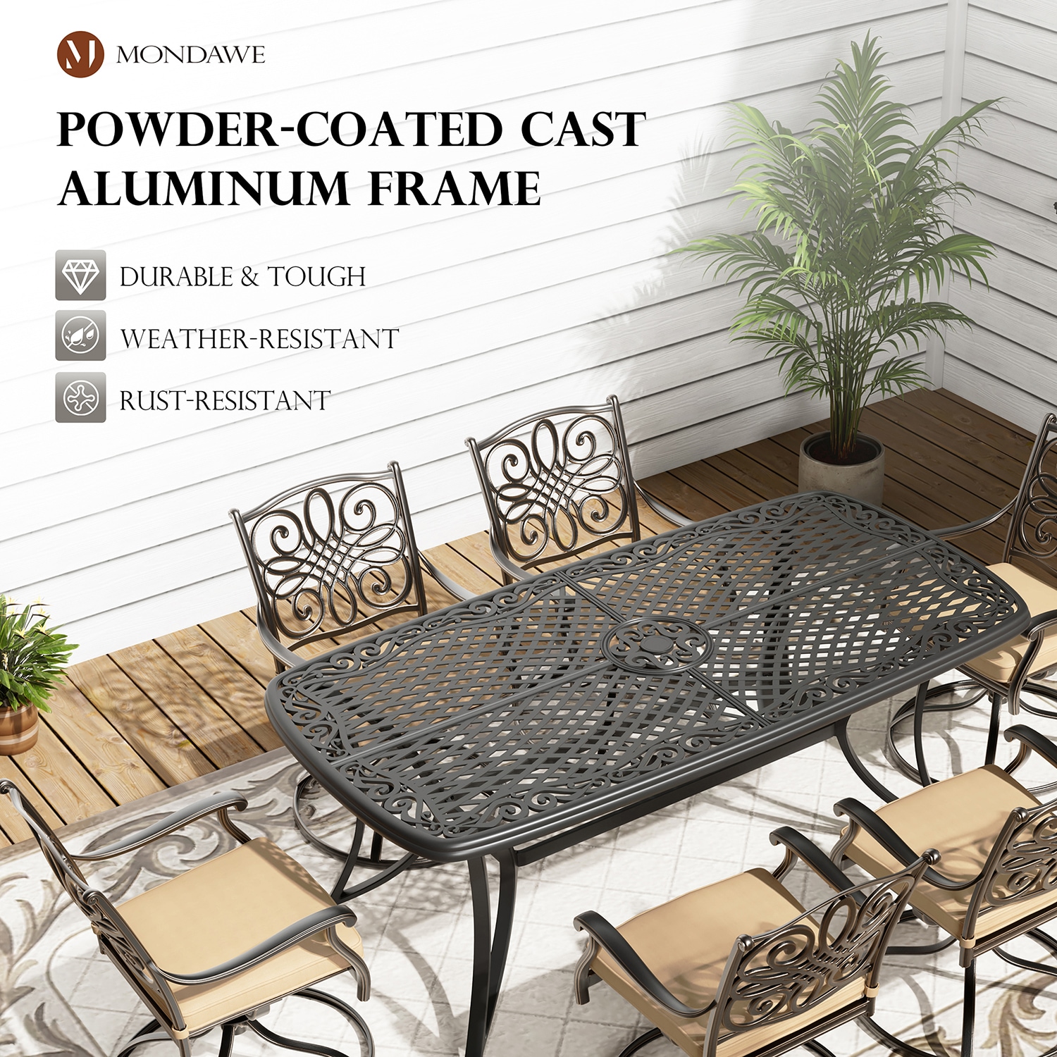 Mondawe 21OD056415FF Patio-Tables - View #4