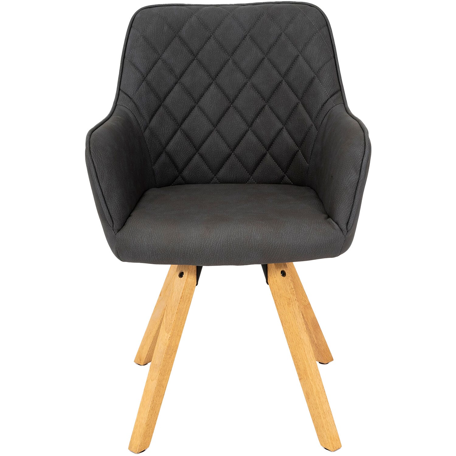 Hanover HDR301-GRY Contemporary/Modern Polyester/Polyester Blend Upholstered Dining Arm Chair (Metal Frame)