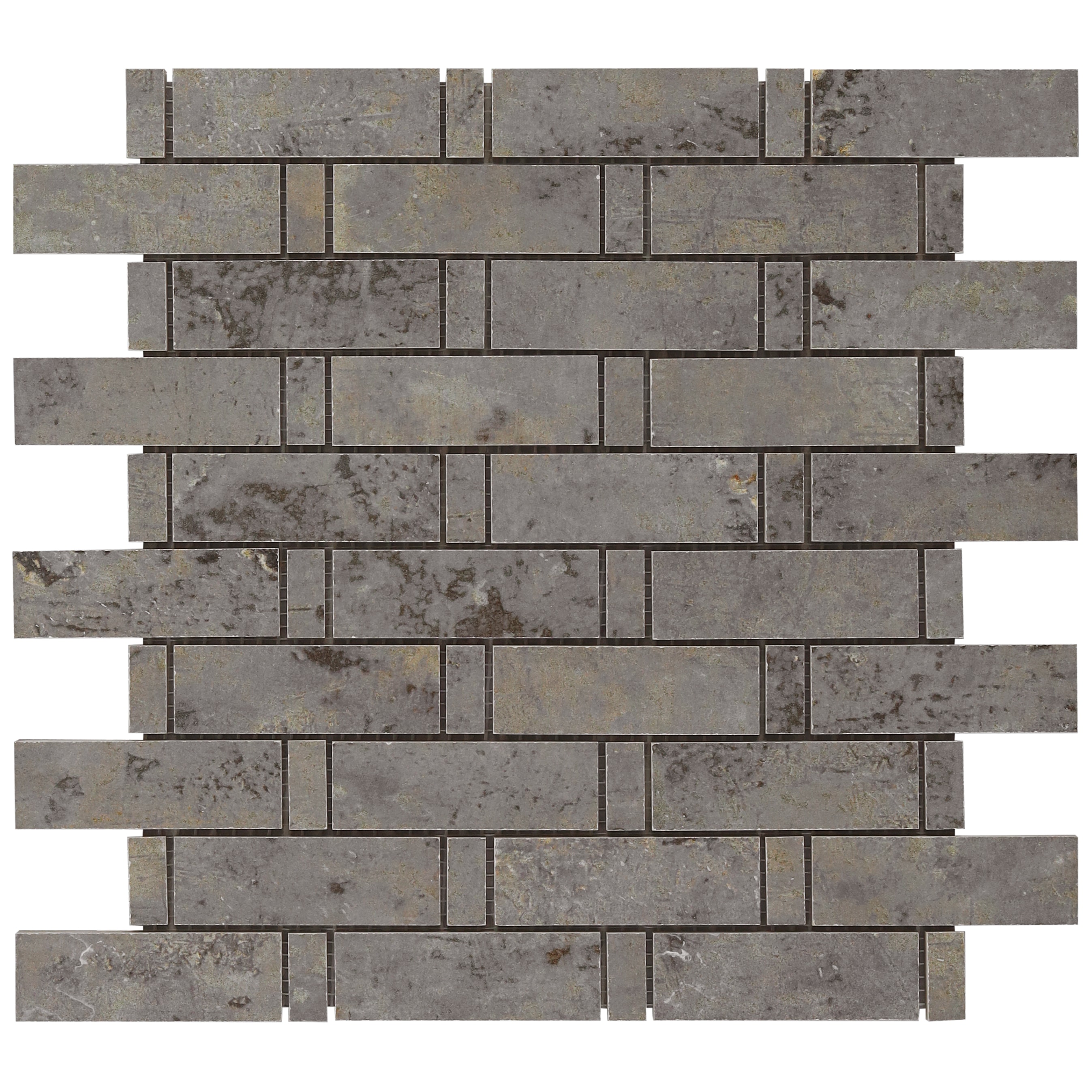 Artmore Tile EXT3RD107286 Sample - Stonehenge Sage 4-in x 8-in Matte Porcelain Stone look Floor and Wall Tile