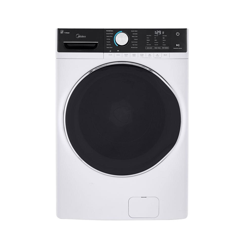 LG TurboWash 360 5-cu ft High Efficiency Stackable Steam Cycle Smart  Front-Load Washer (Black Steel) ENERGY STAR