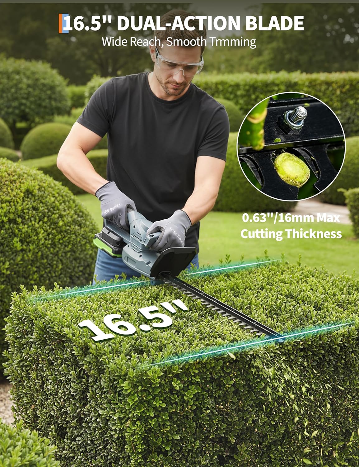 GarveeLife CLJ-JCXTEUTUTYY Cordless-Hedge-Trimmers - View #5
