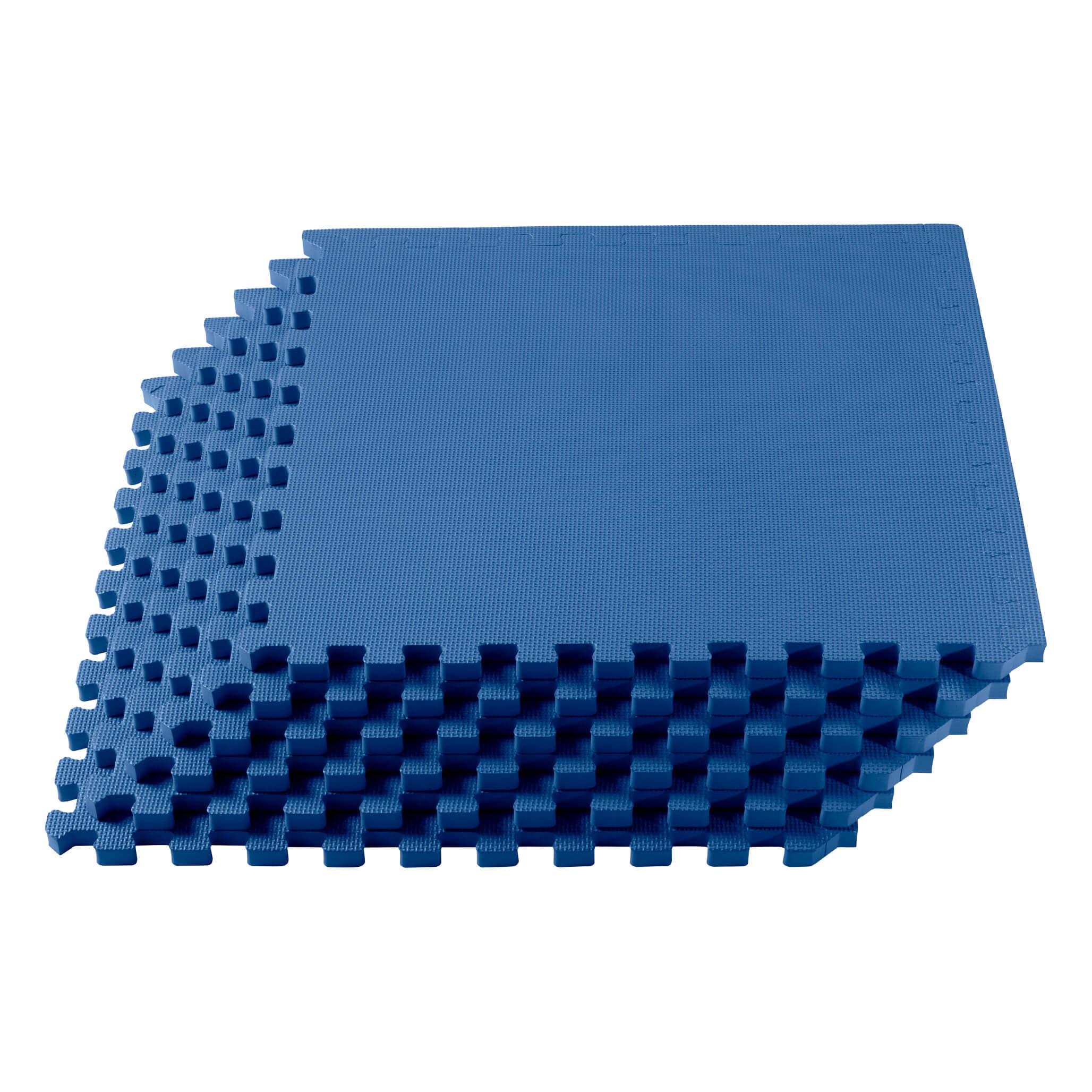 We Sell Mats DM24BL2-20M Interlocking Blue Foam Square Indoor Anti-fatigue mat