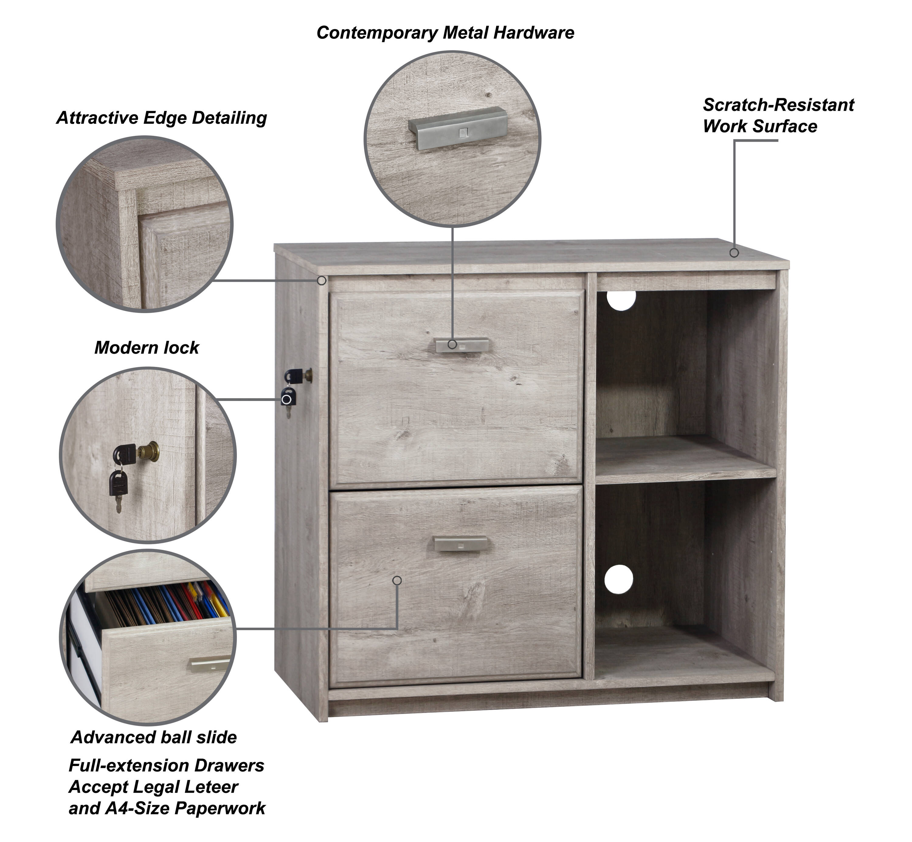Saint Birch SBEL4009FCWG Filing-Cabinets - View #6