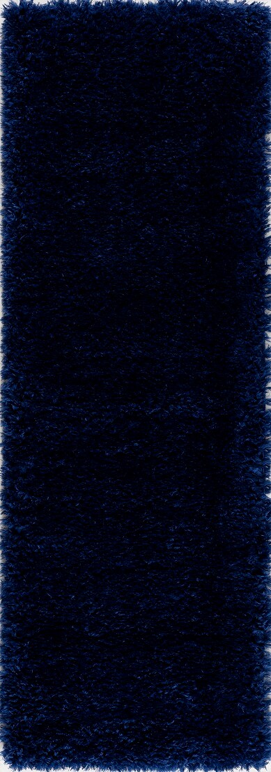 LBaiet ML755N28 NAVY Malibu 2 X 8 Blue Indoor Solid Runner Rug