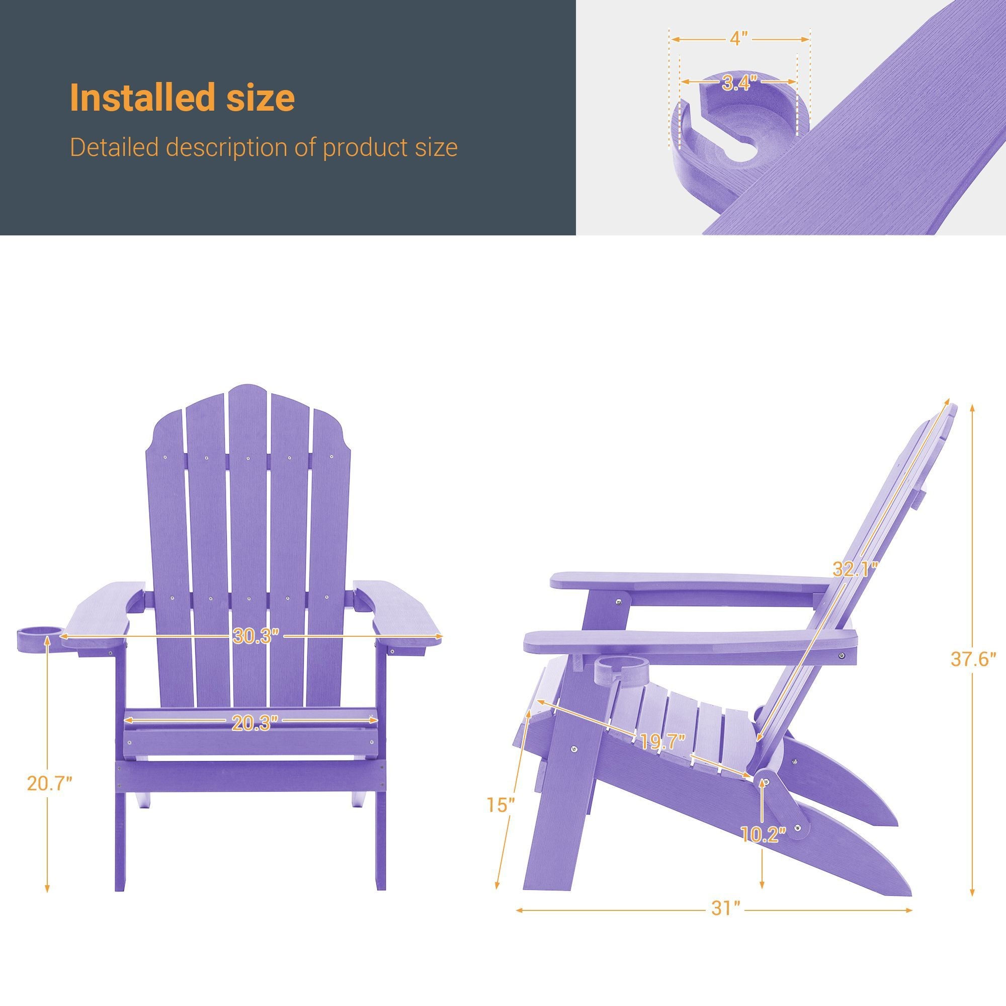 Sonkuki SD-AD508-PU-2 Patio-Chairs - View #2