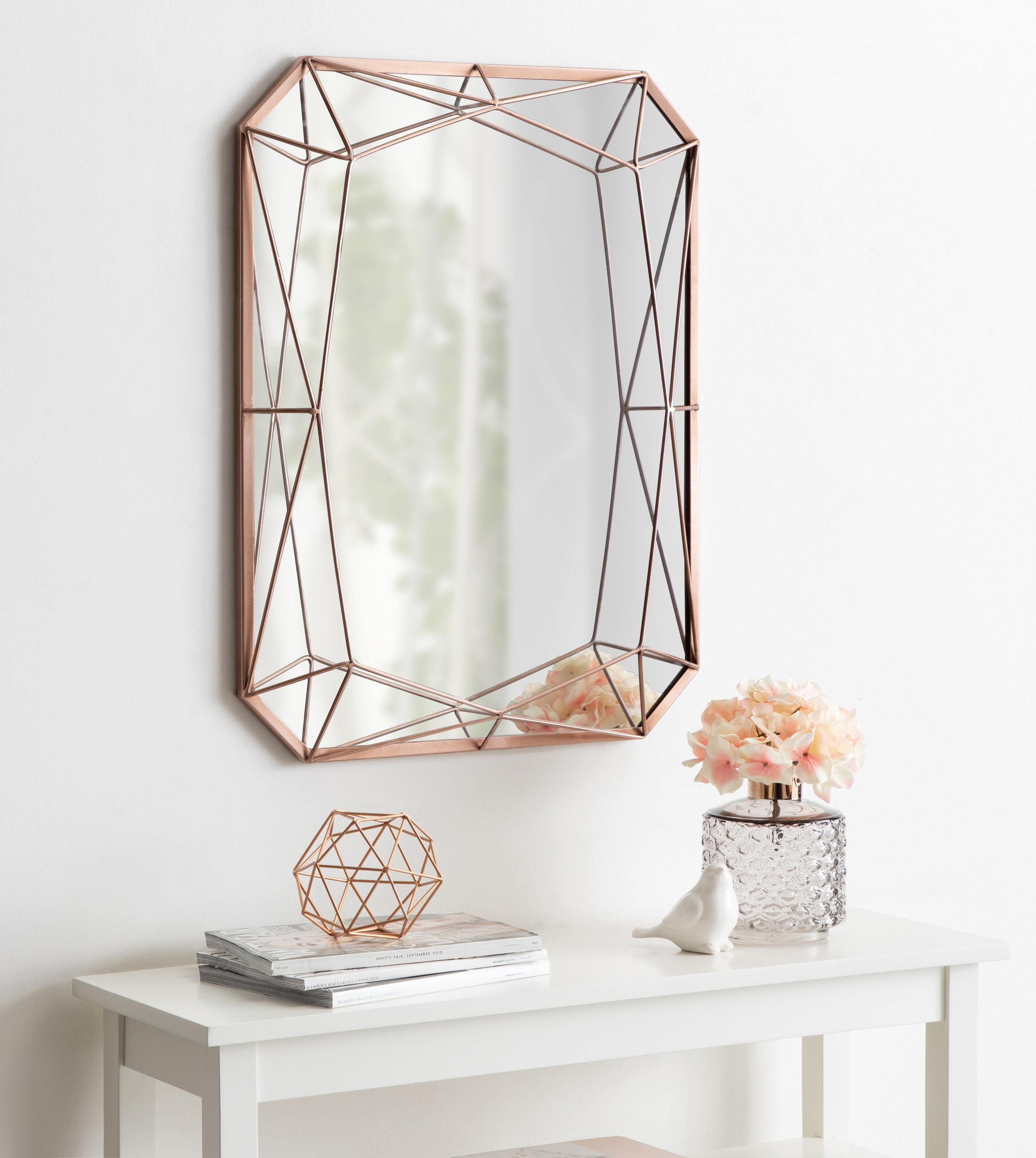 Rose gold deals wall mirror